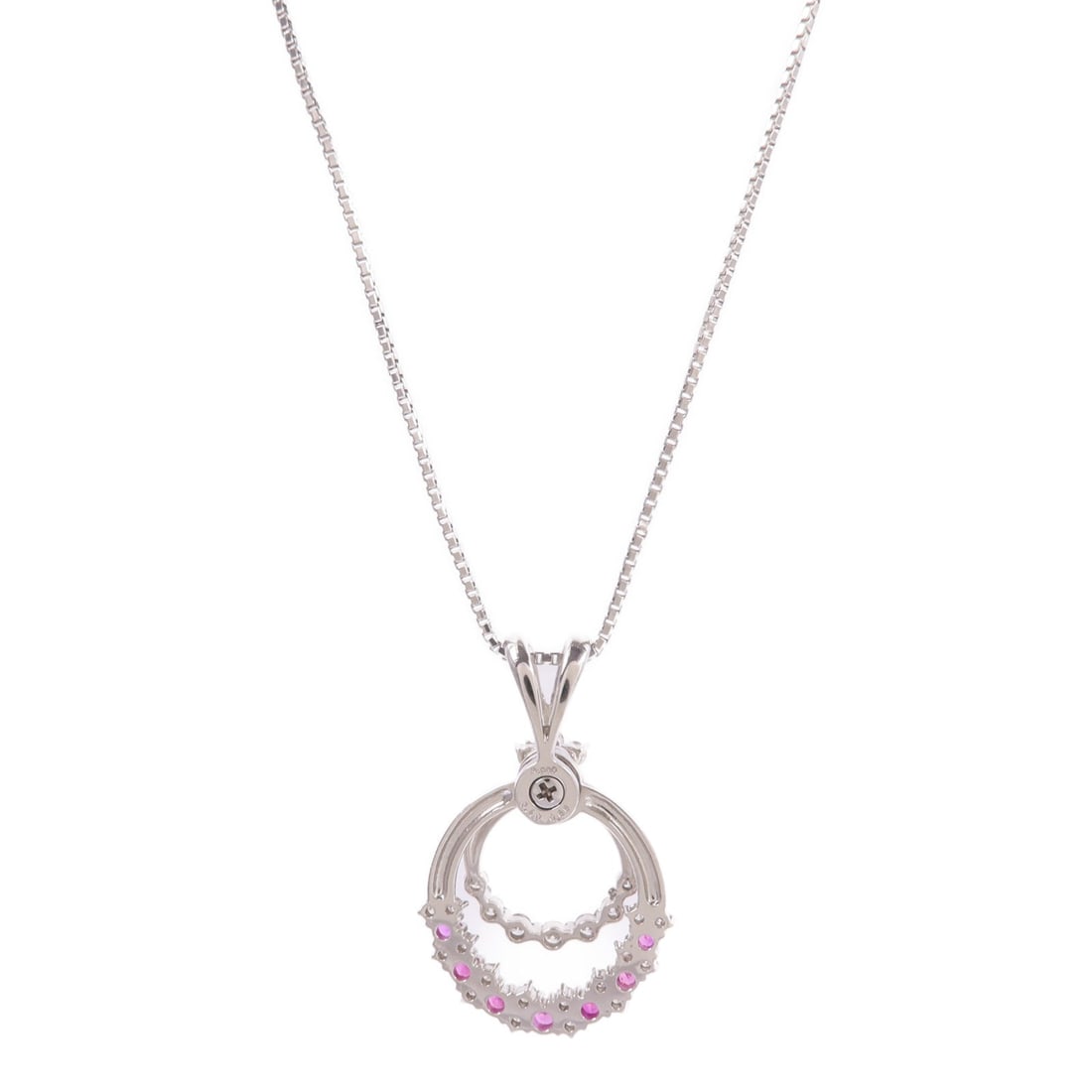 Ruby Diamond Necklace Platinum - 2