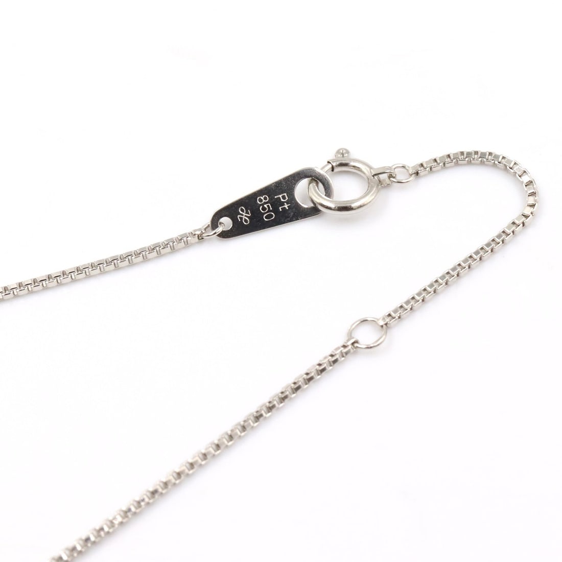 PT850 Emerald Diamond Necklace - 4