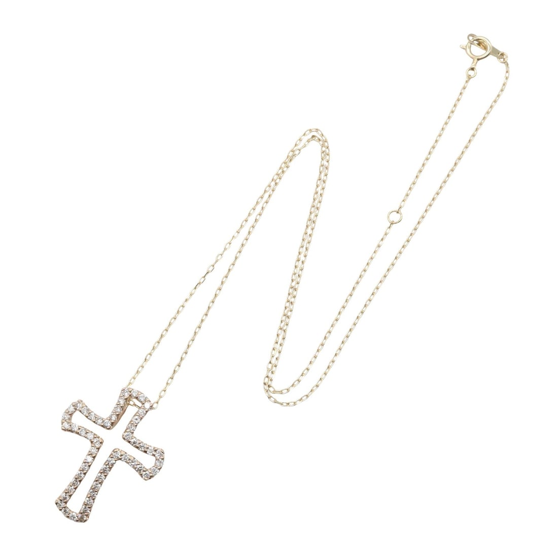 K18PG K10PG Diamond Necklace - 2