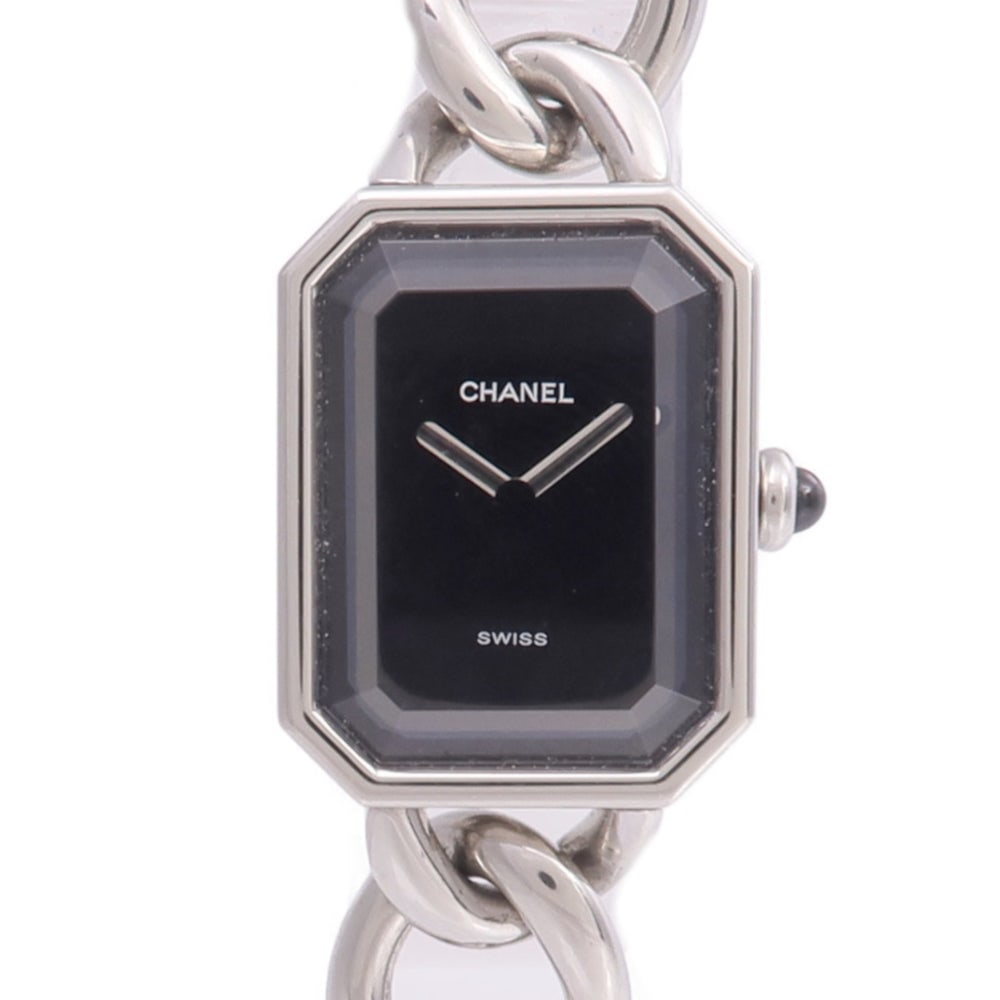 Hermes H Watch HH1.210e Quartz White: Quartz H Watch HH1.210e in Epsom leather, stainless steel, gold plated finish and white dial. Case 30x21mm, wrist 13.5-16cm, band 14-16mm. Includes storage box and guarantee.