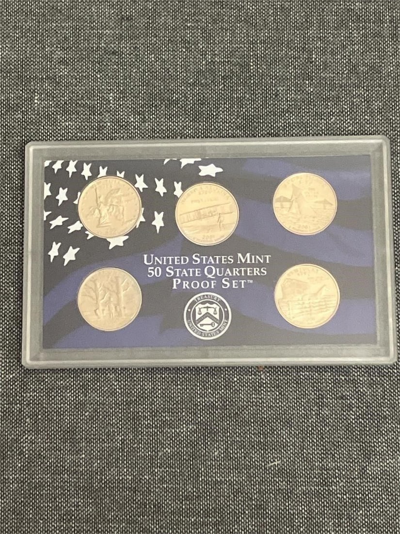 (4) 2001-S US Mint 50 State Quarters Proof Set - 6