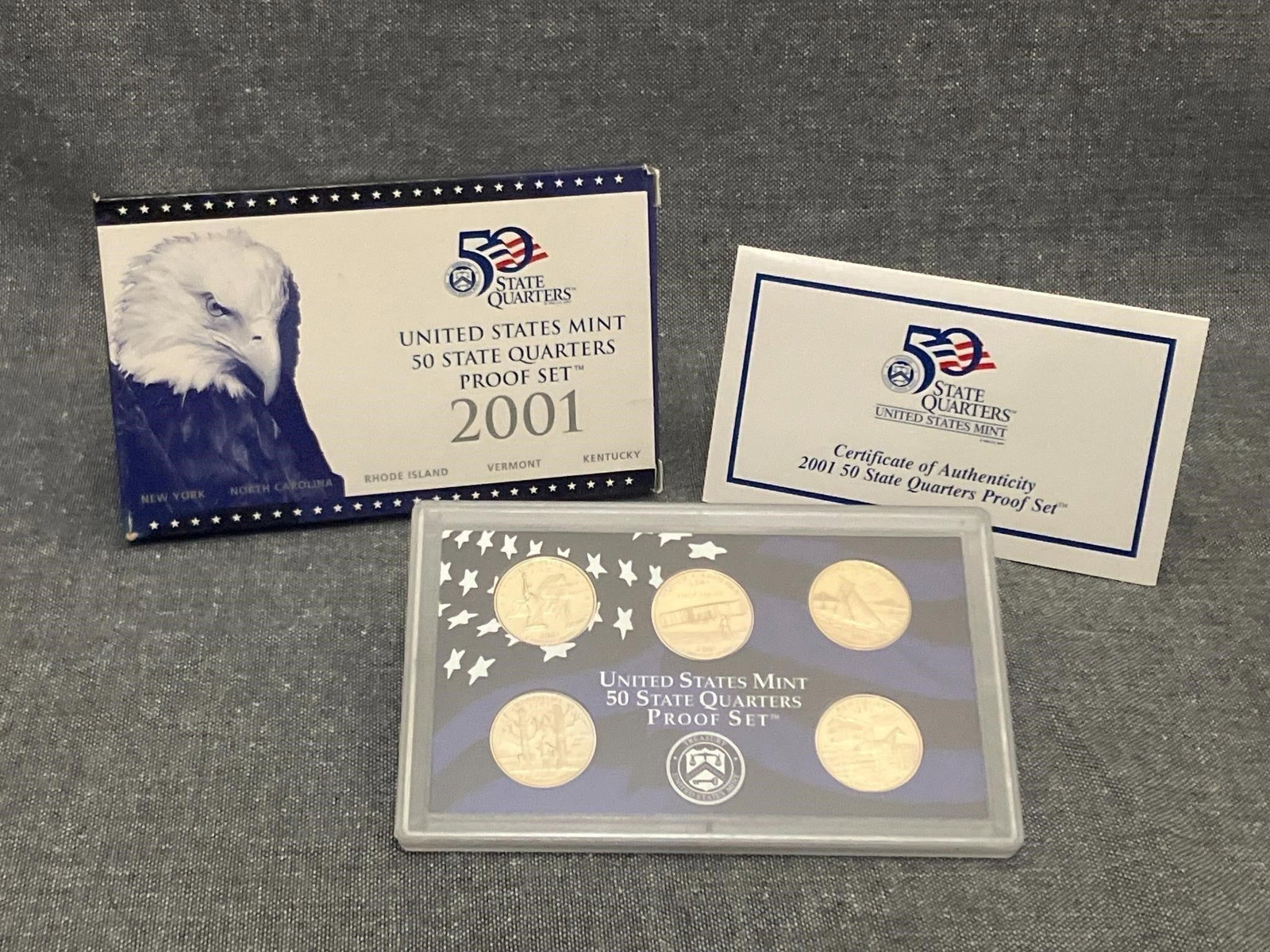 (4) 2001-S US Mint 50 State Quarters Proof Set - 7