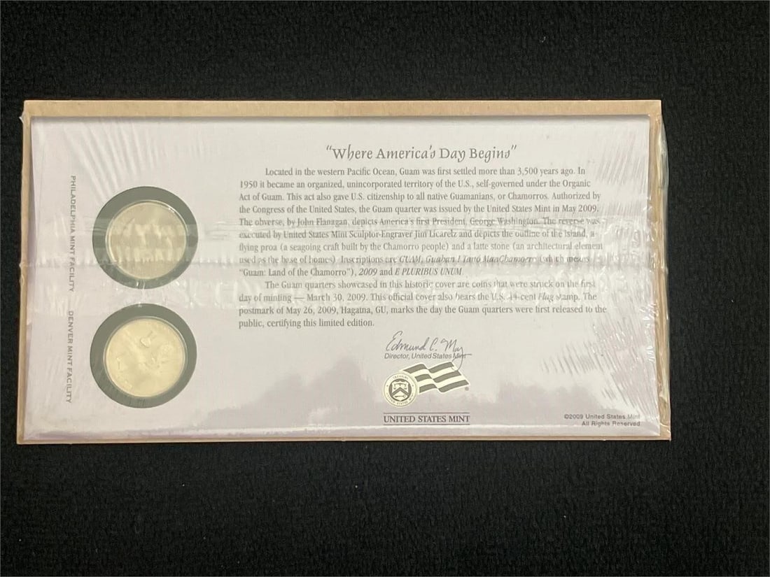 2009 Proof Set US MINT Guam Quarter MS70 - 4