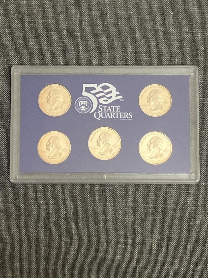 (7) 2007-S US Mint 50 State Quarters Proof Set - 5