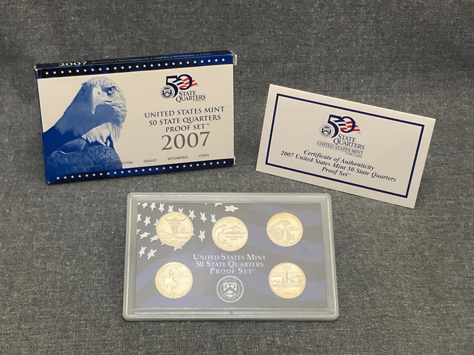 (7) 2007-S US Mint 50 State Quarters Proof Set - 7