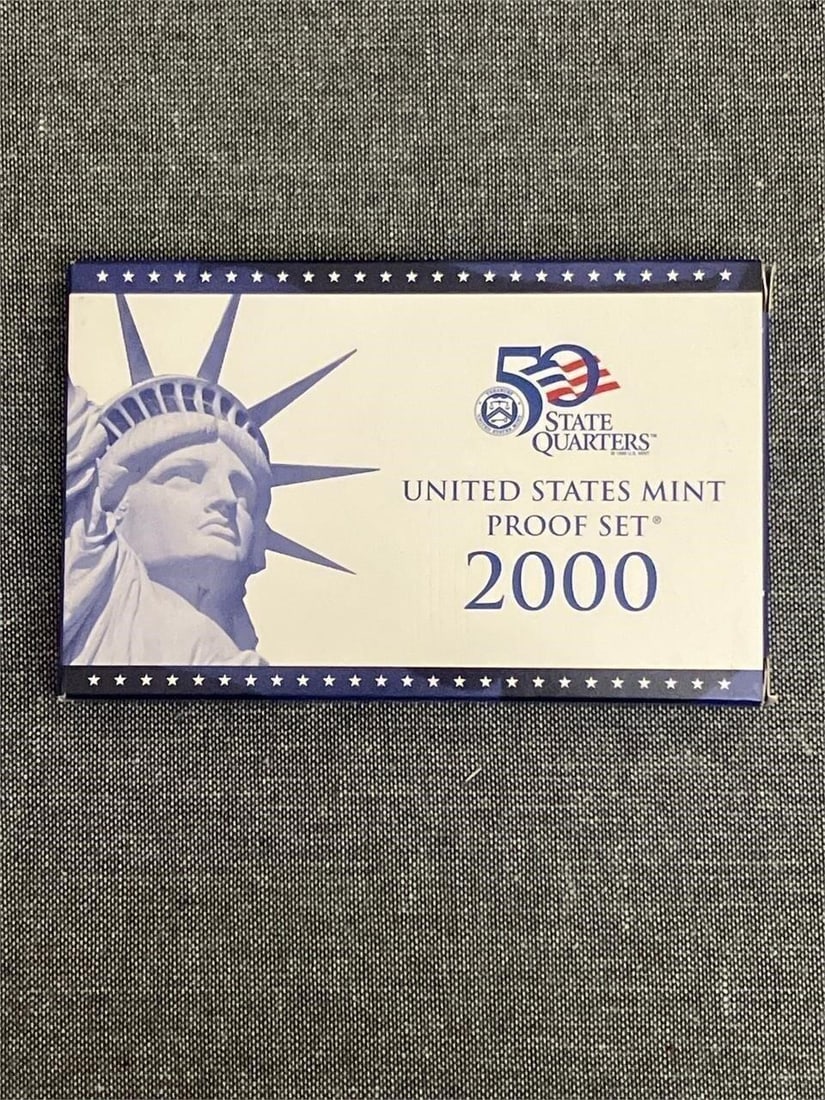 (6) 2000-S United States Mint 50 State Proof Set: This item is authenticated and verified by a trusted third-party service. Each item is accompanied by a Letter of Authenticity, provided at no additional cost, giving you complete confidence in the