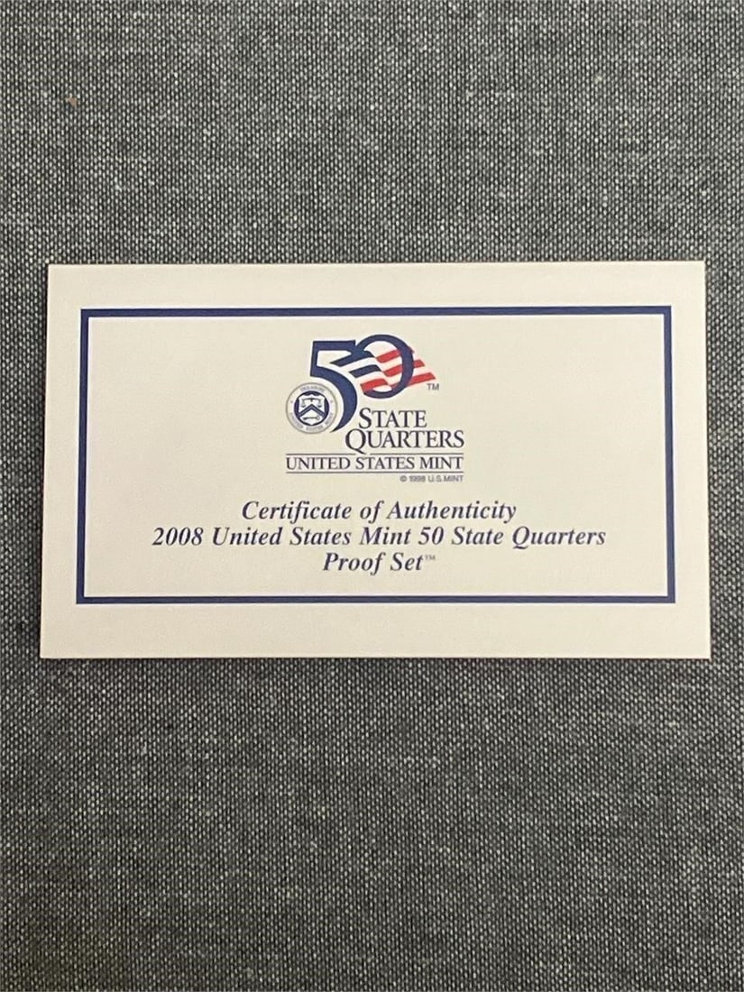(5) 2008-S US Mint 50 State Quarters Proof Set - 3