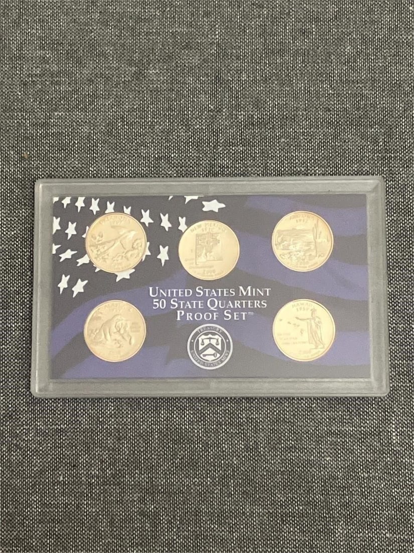 (5) 2008-S US Mint 50 State Quarters Proof Set - 6