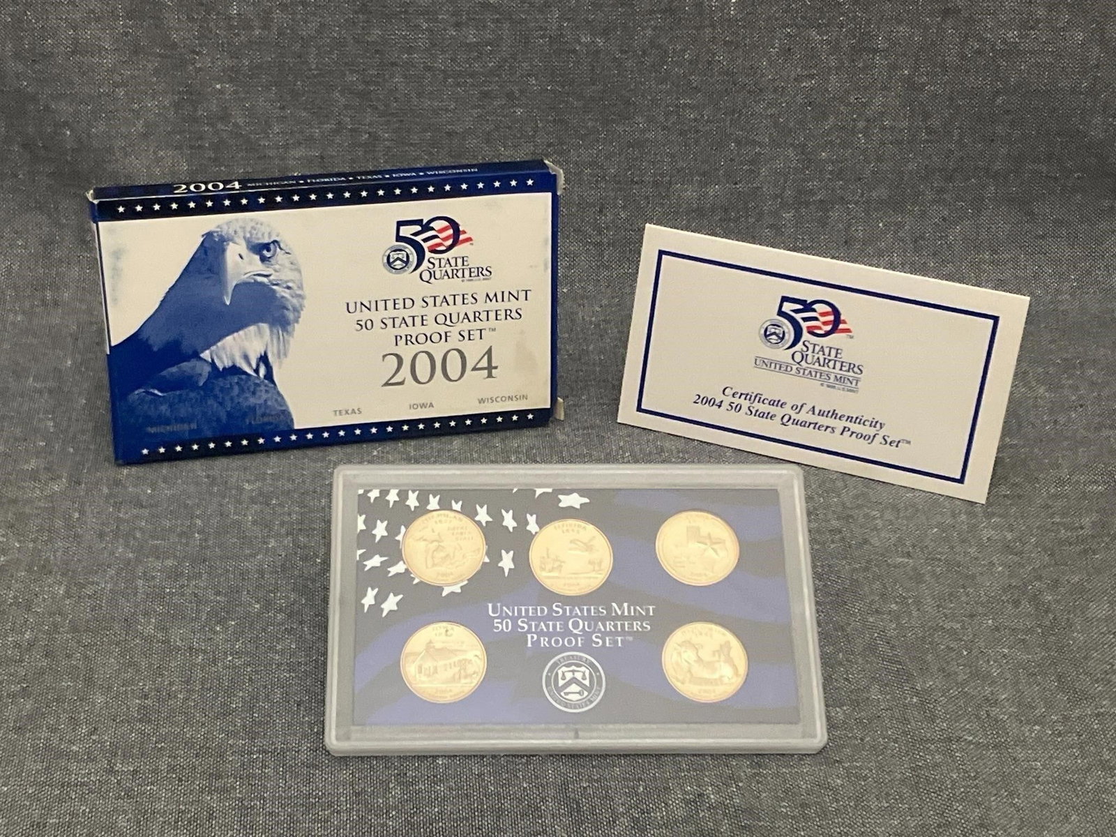 (8) 2004-S US Mint 50 State Quarters Proof Set - 7
