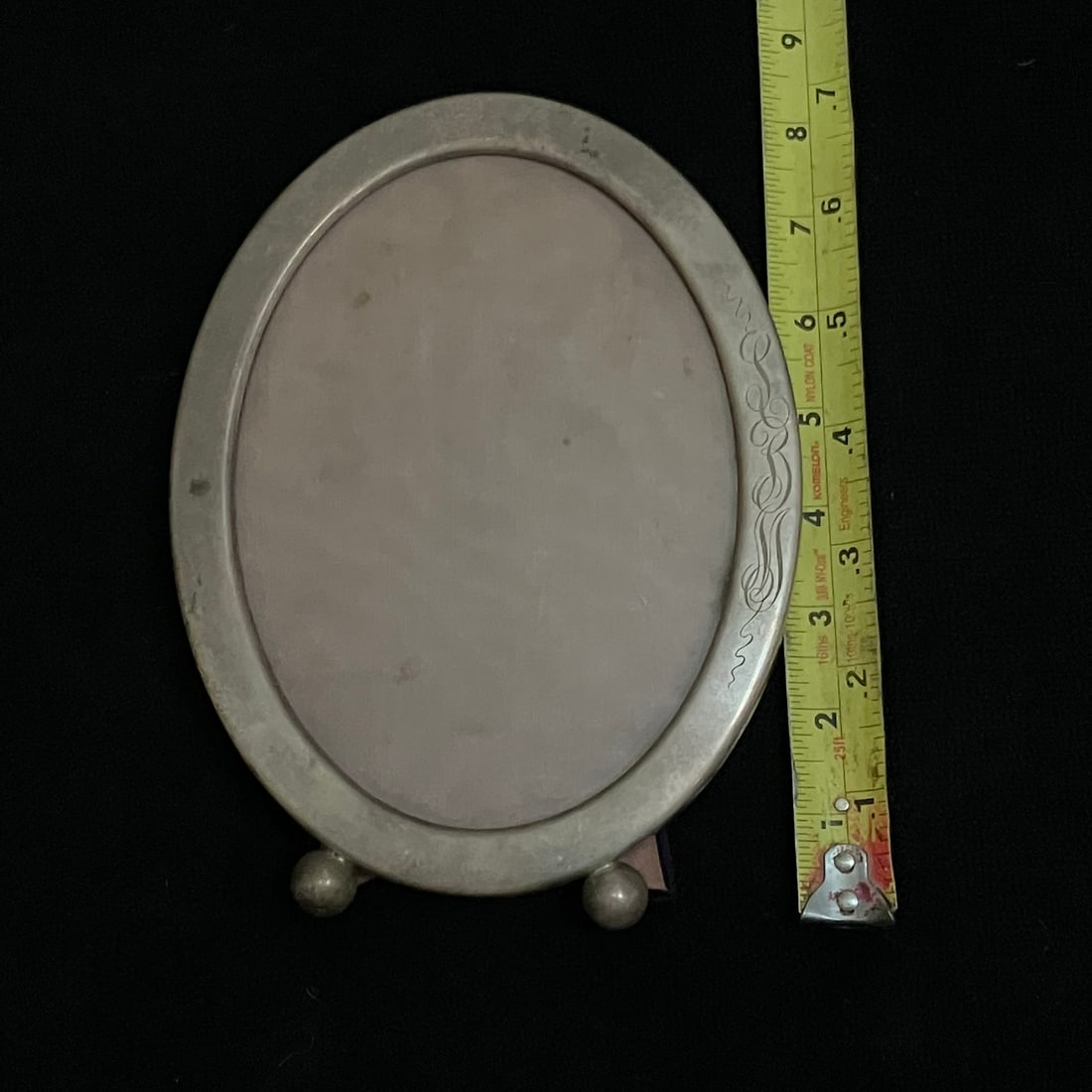 Sterling Silver Oval Picture Frames Pair 331.8 g - 6