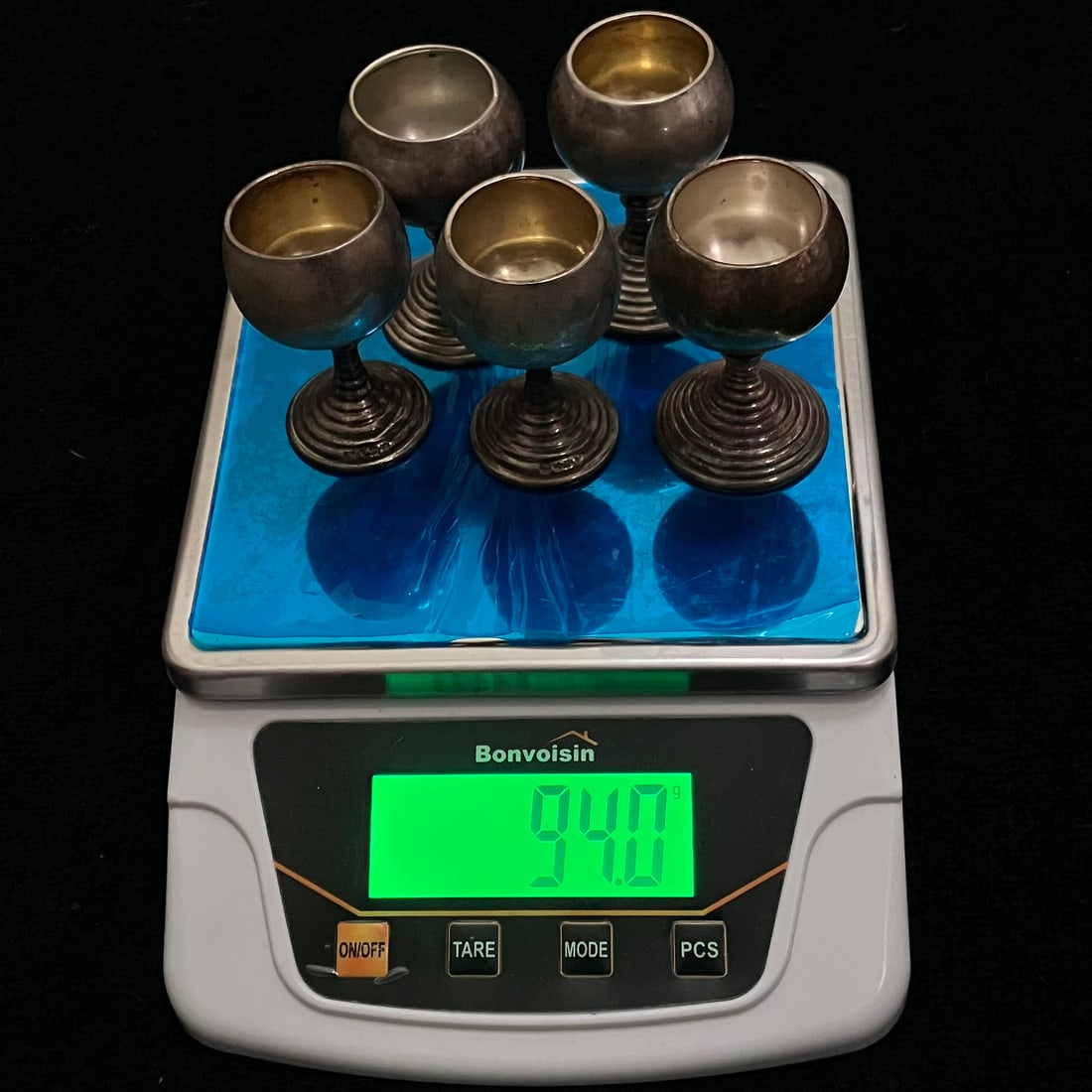 800 Silver Mini Goblets 94.0 g - 9