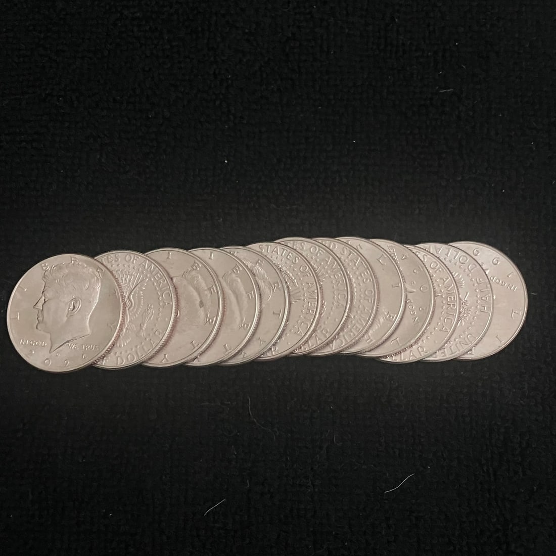 13 Kennedy Half Dollars - 2