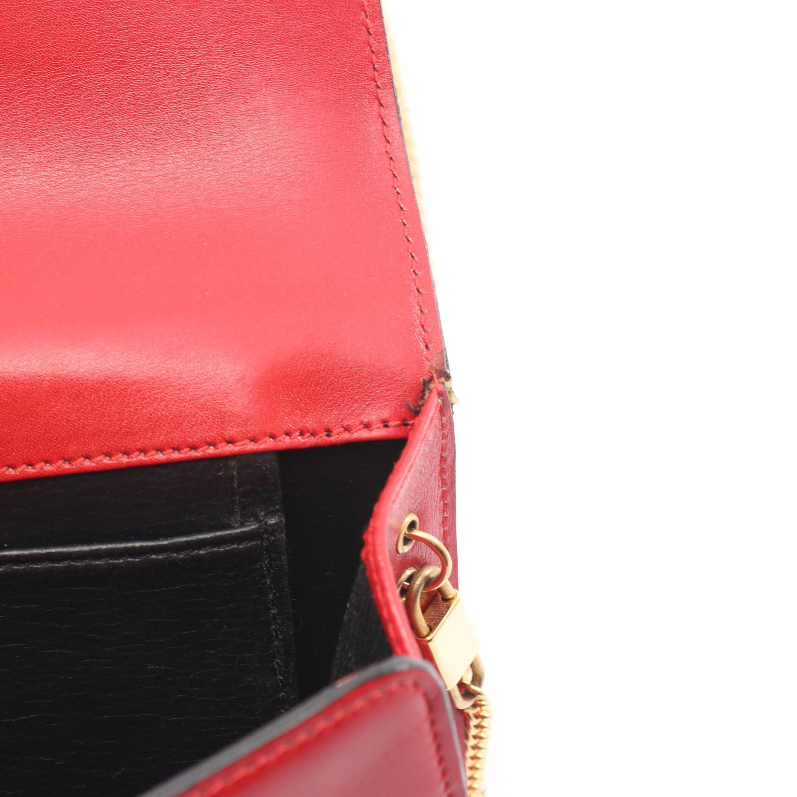 Dior CD Logo Chain Shoulder Red - 11