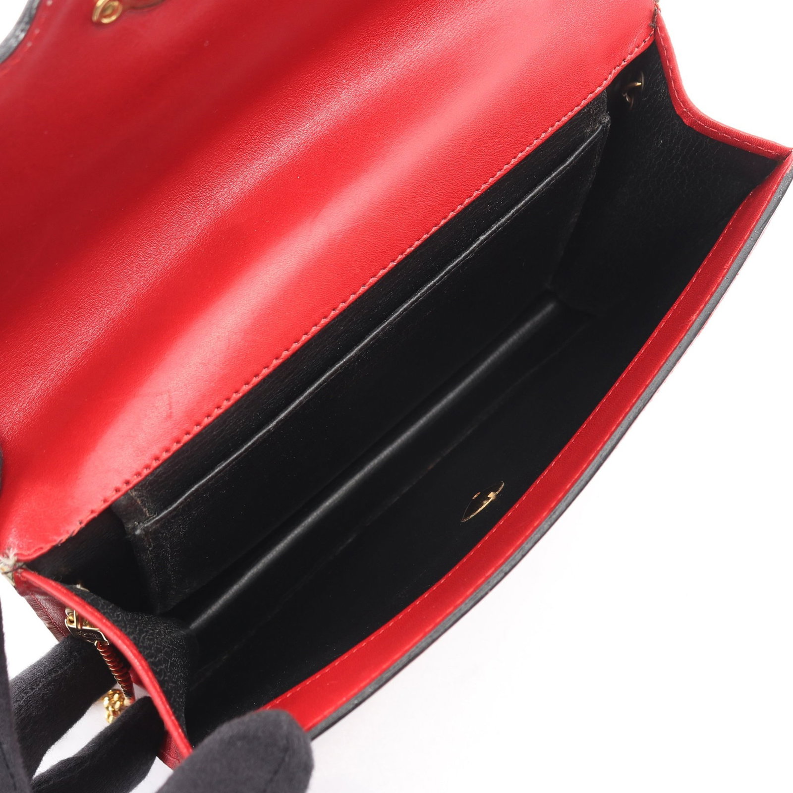 Dior CD Logo Chain Shoulder Red - 3
