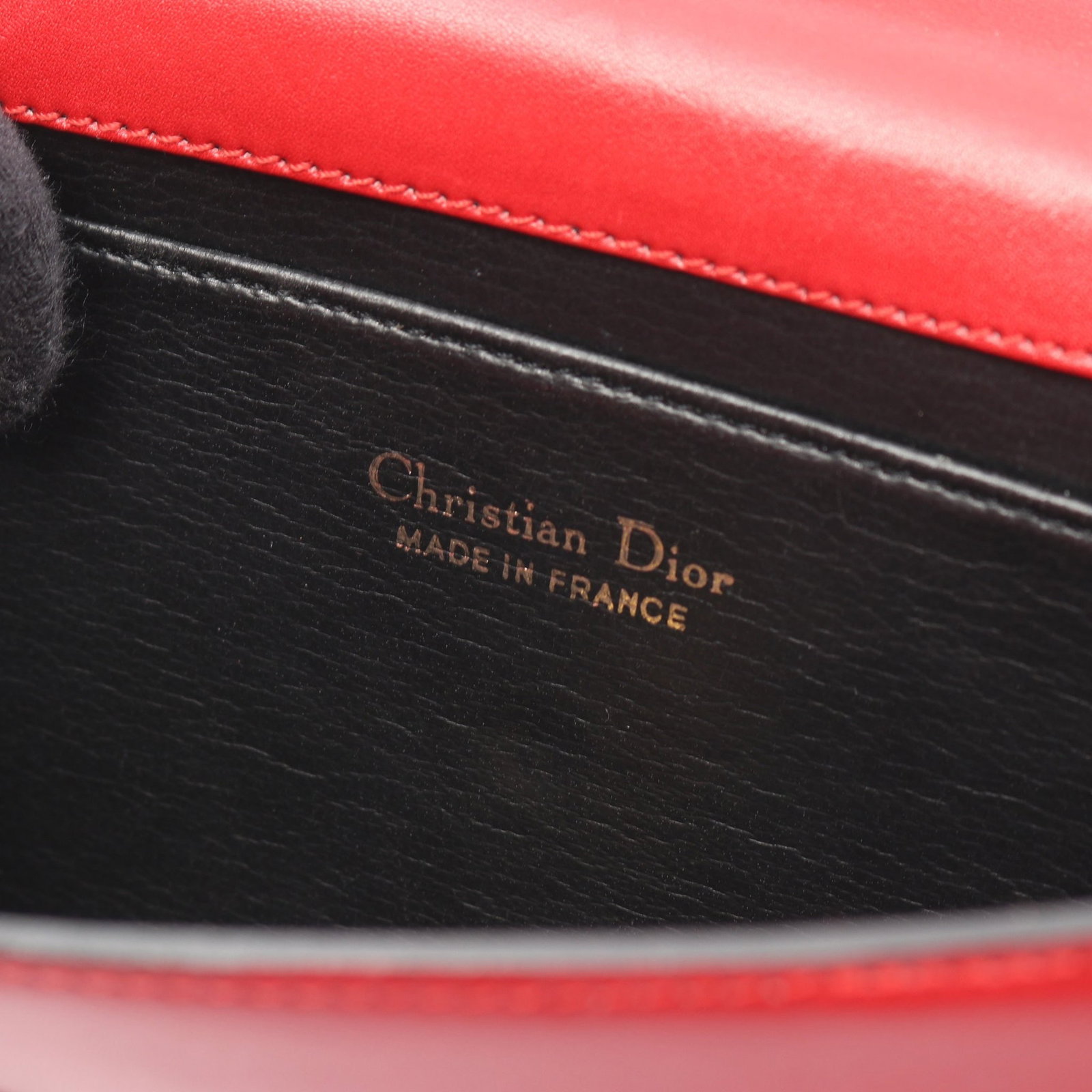 Dior CD Logo Chain Shoulder Red - 4