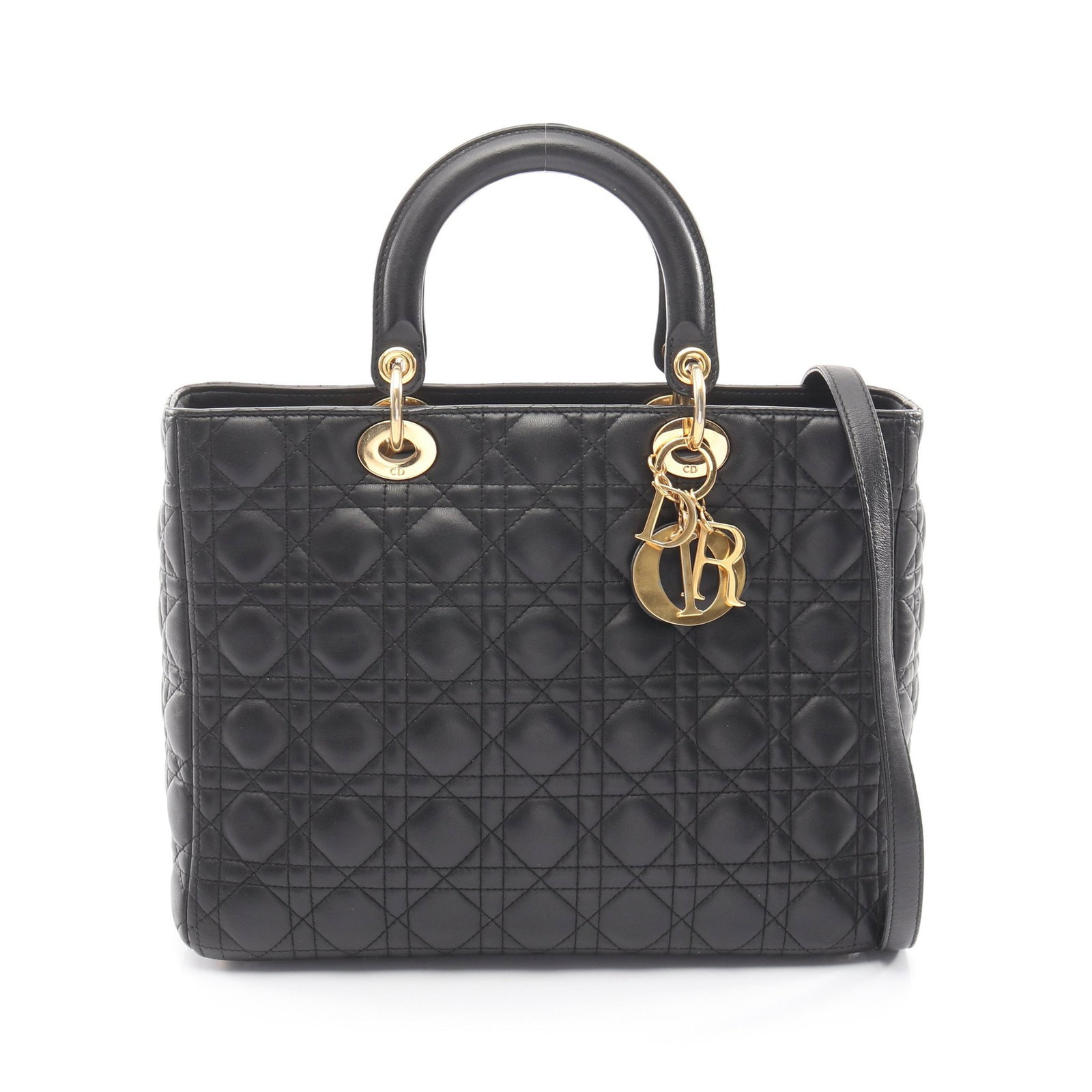 Dior Lady Dior Large 2Way Black (1 of 10)