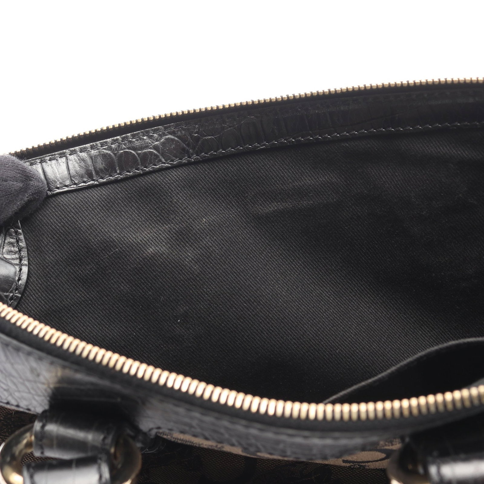 Celine C Macadam 2Way Beige Black - 4