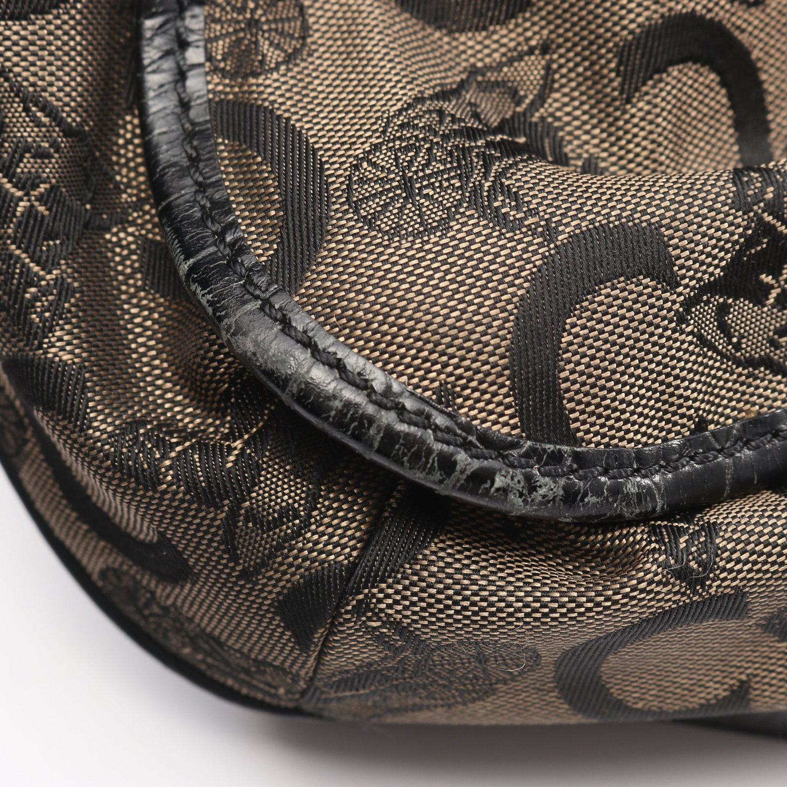 Celine C Macadam 2Way Beige Black - 5