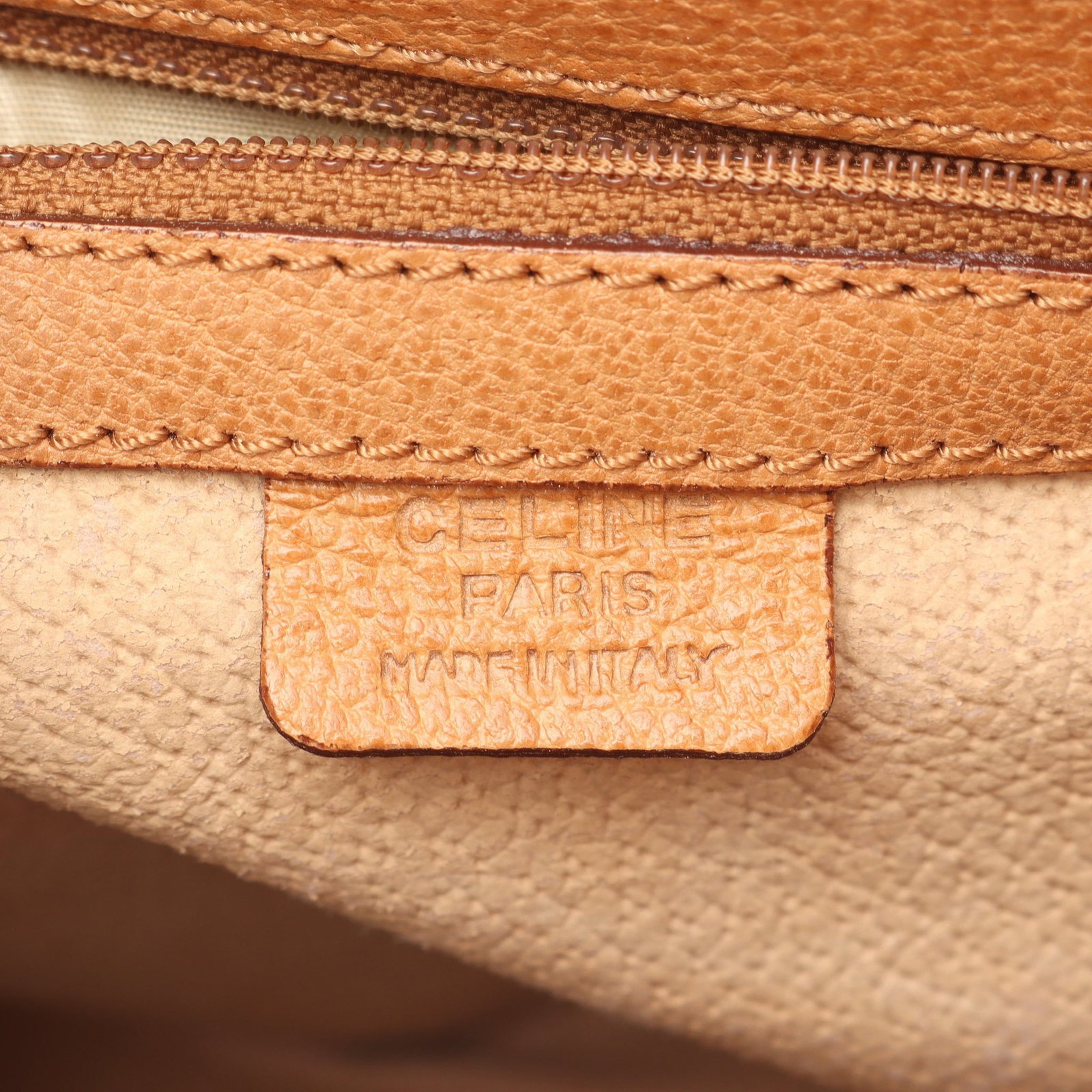 Celine Turn Lock Top Handle 2Way Brown - 4