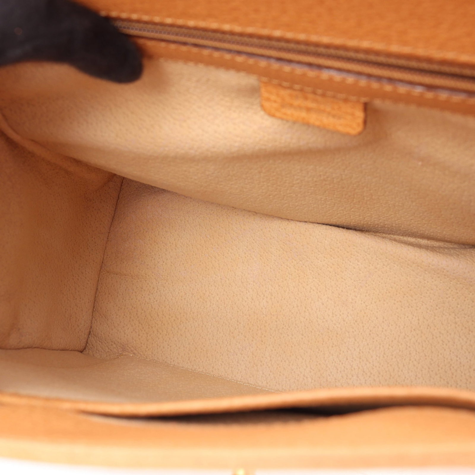 Celine Turn Lock Top Handle 2Way Brown - 6