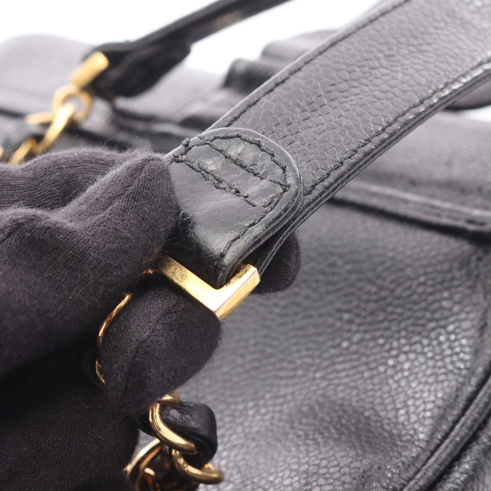 Chanel Triple Coco Mark Backpack Black - 7