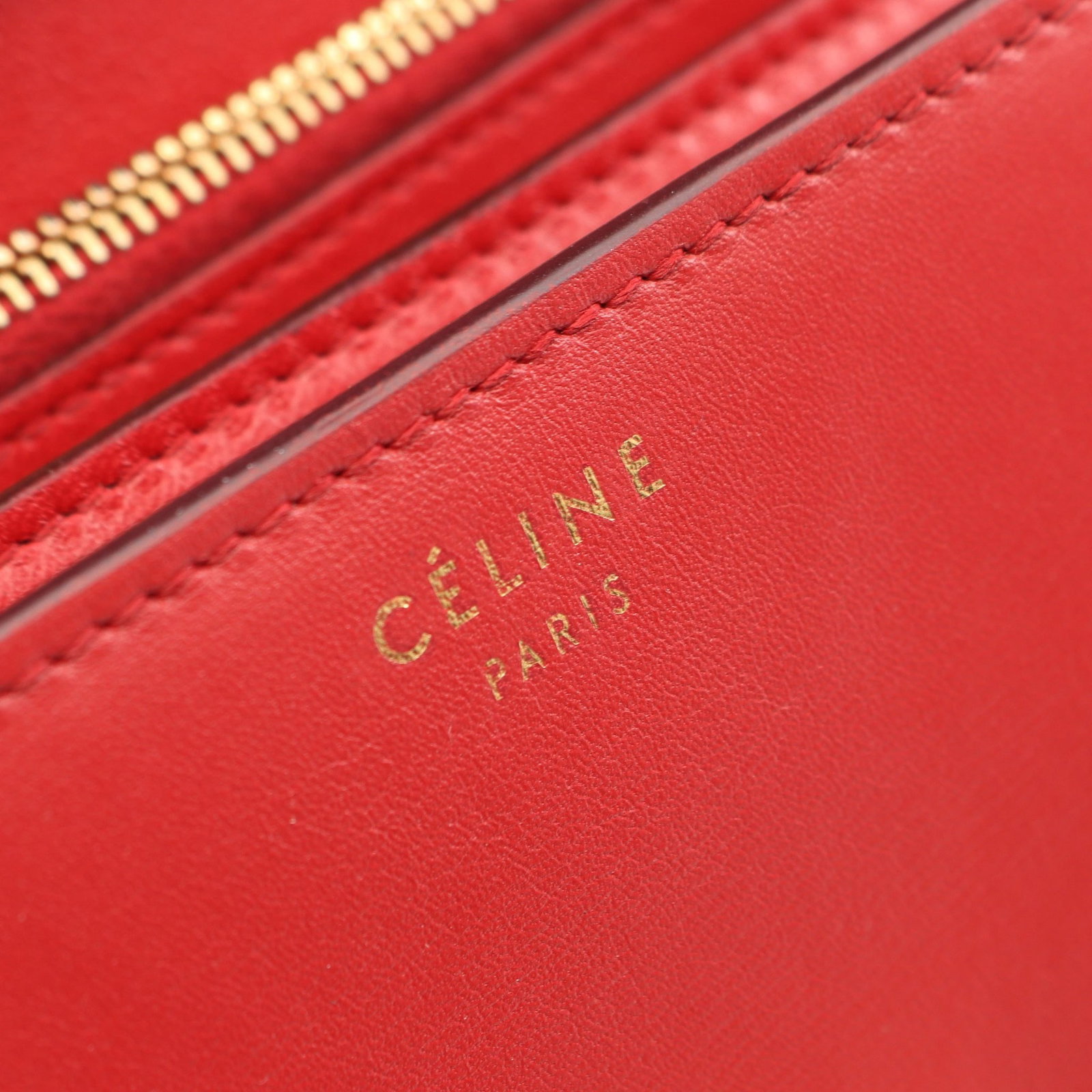 Celine Classic Box Medium Red - 4