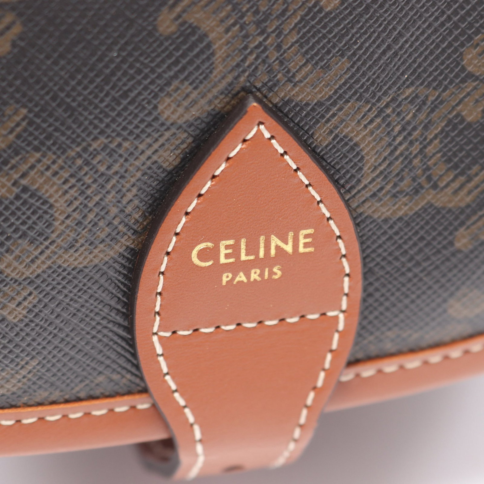 Celine Folco Medium Triomphe Black Brown - 4