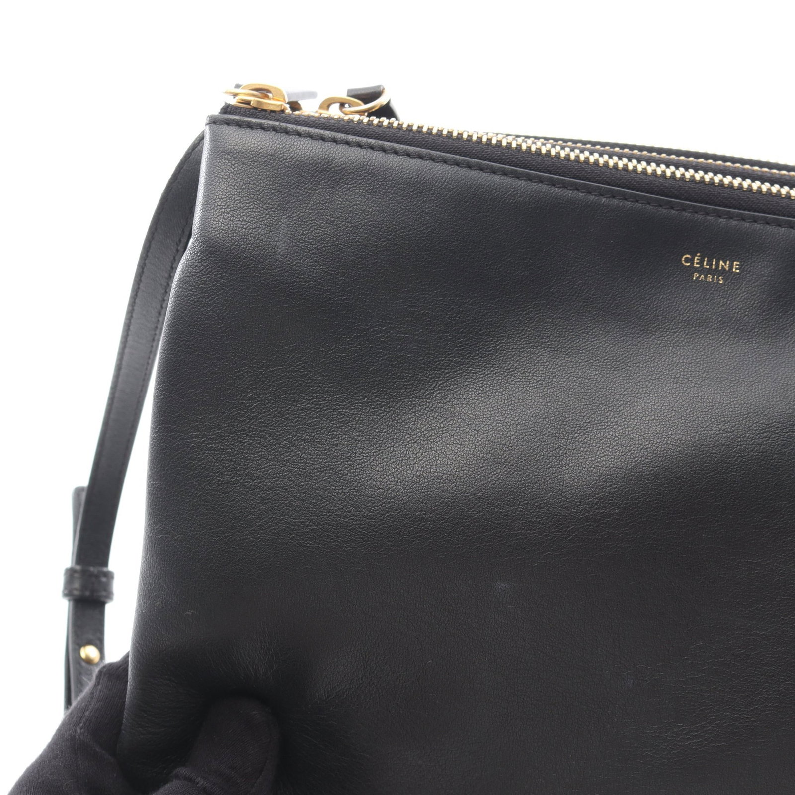 Celine Trio Large Shoulder Black - 5