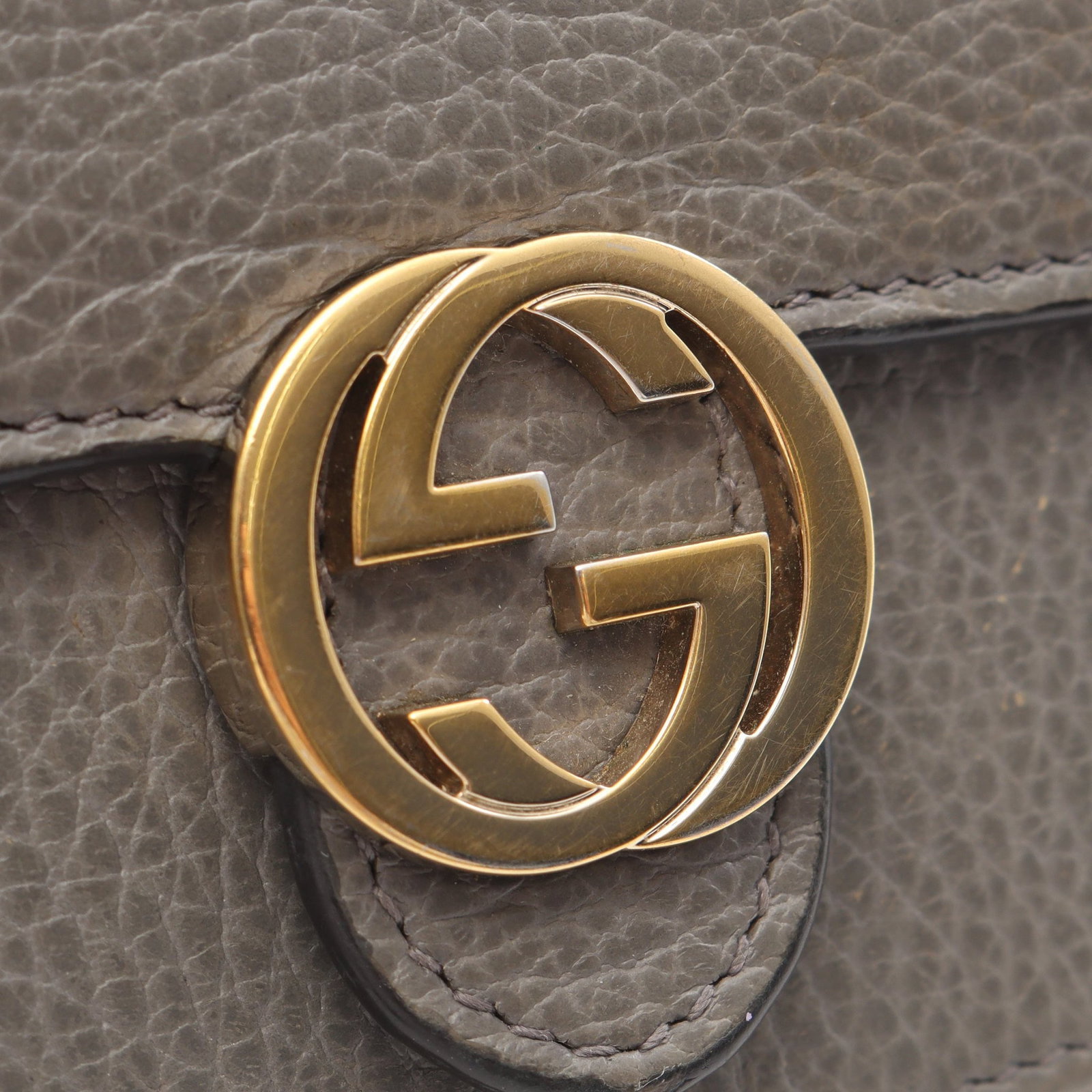 Gucci Interlocking G Chain Wallet Gray - 11