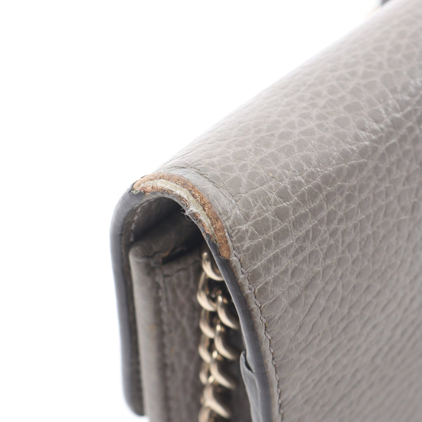 Gucci Interlocking G Chain Wallet Gray - 5