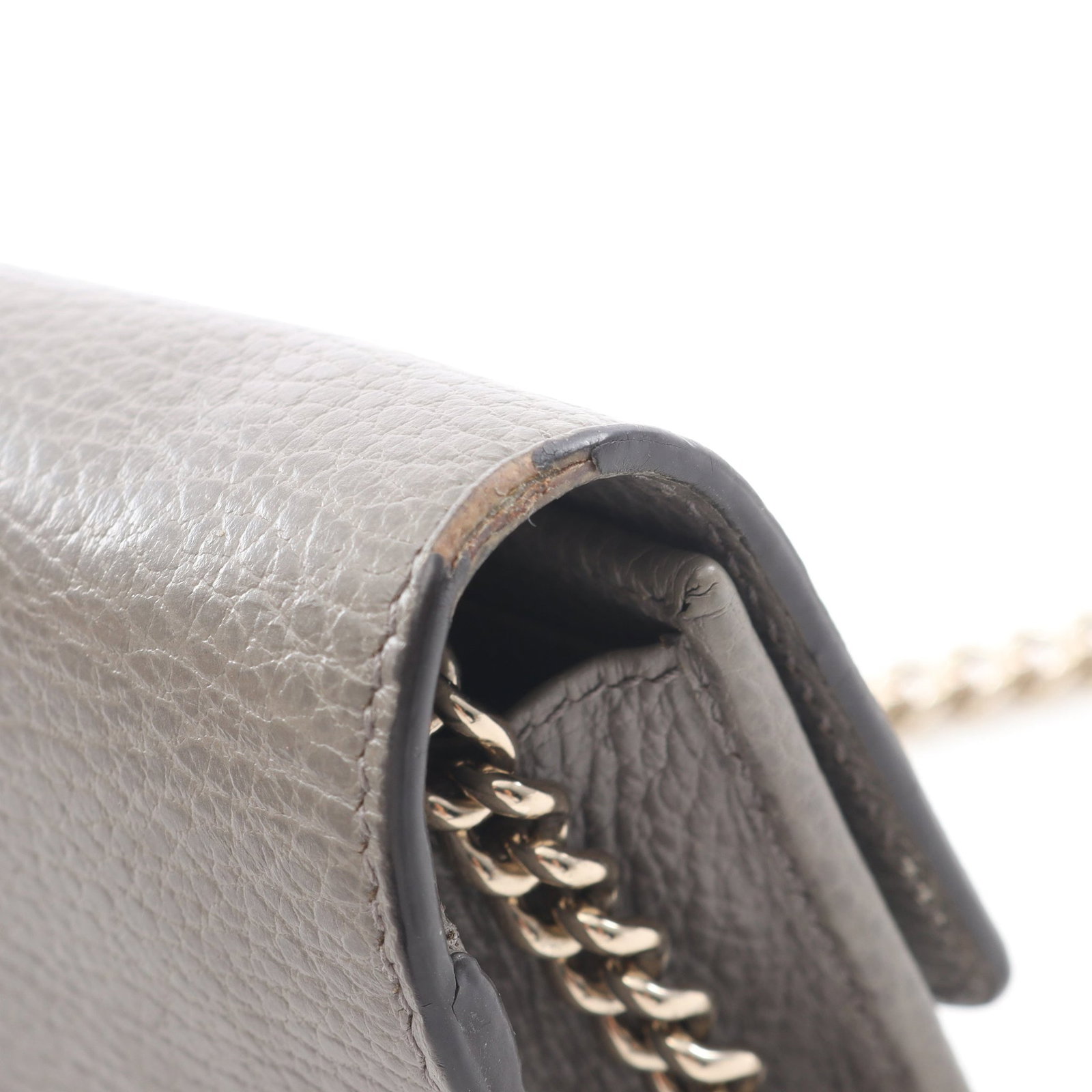 Gucci Interlocking G Chain Wallet Gray - 6