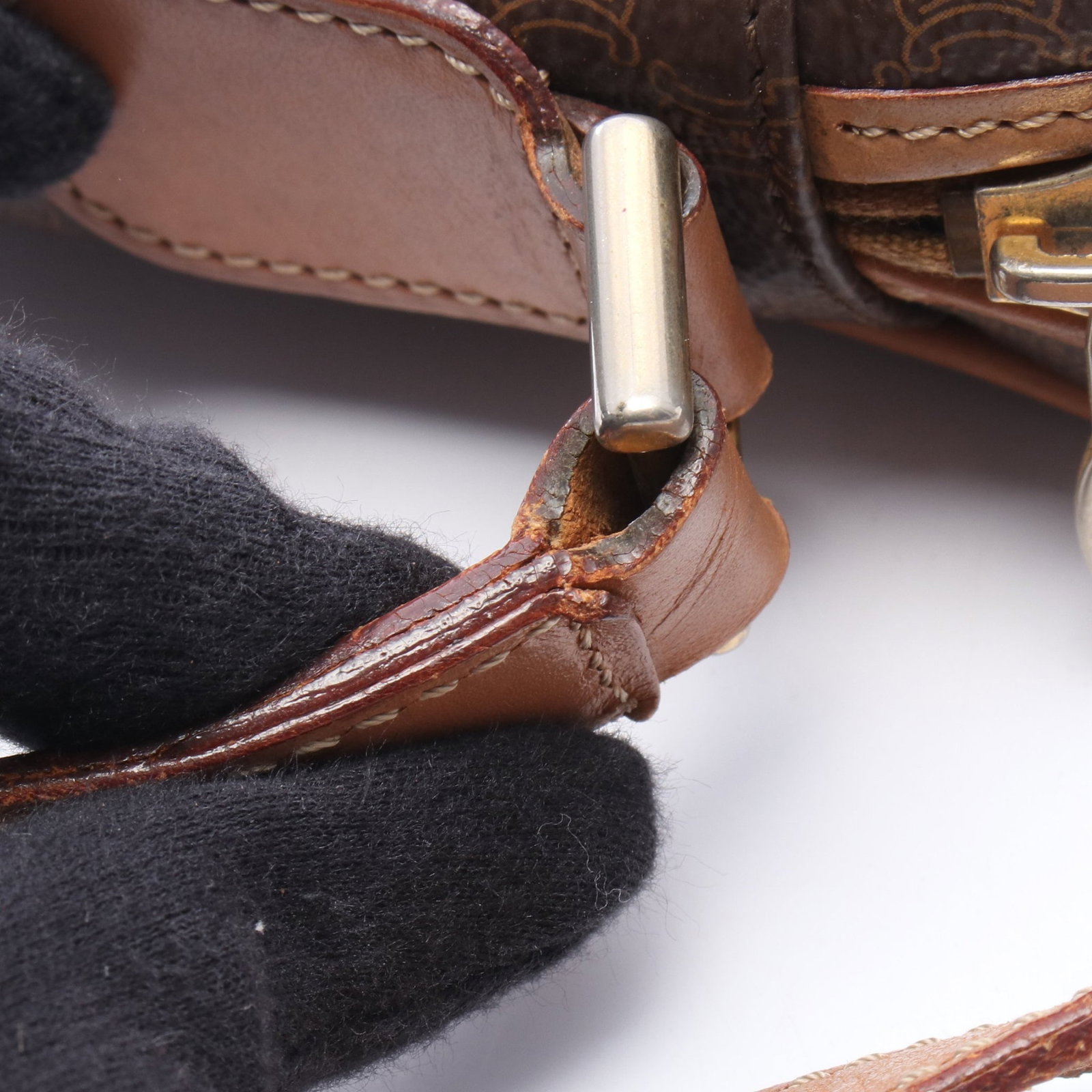 Celine Macadam Shoulder Brown - 13