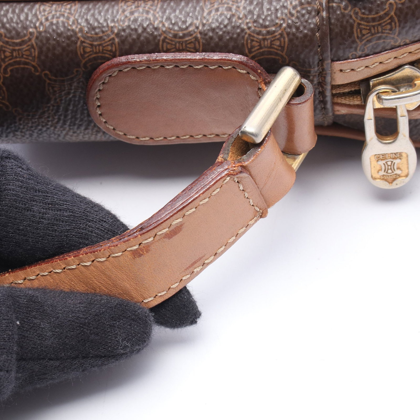 Celine Macadam Shoulder Brown - 8
