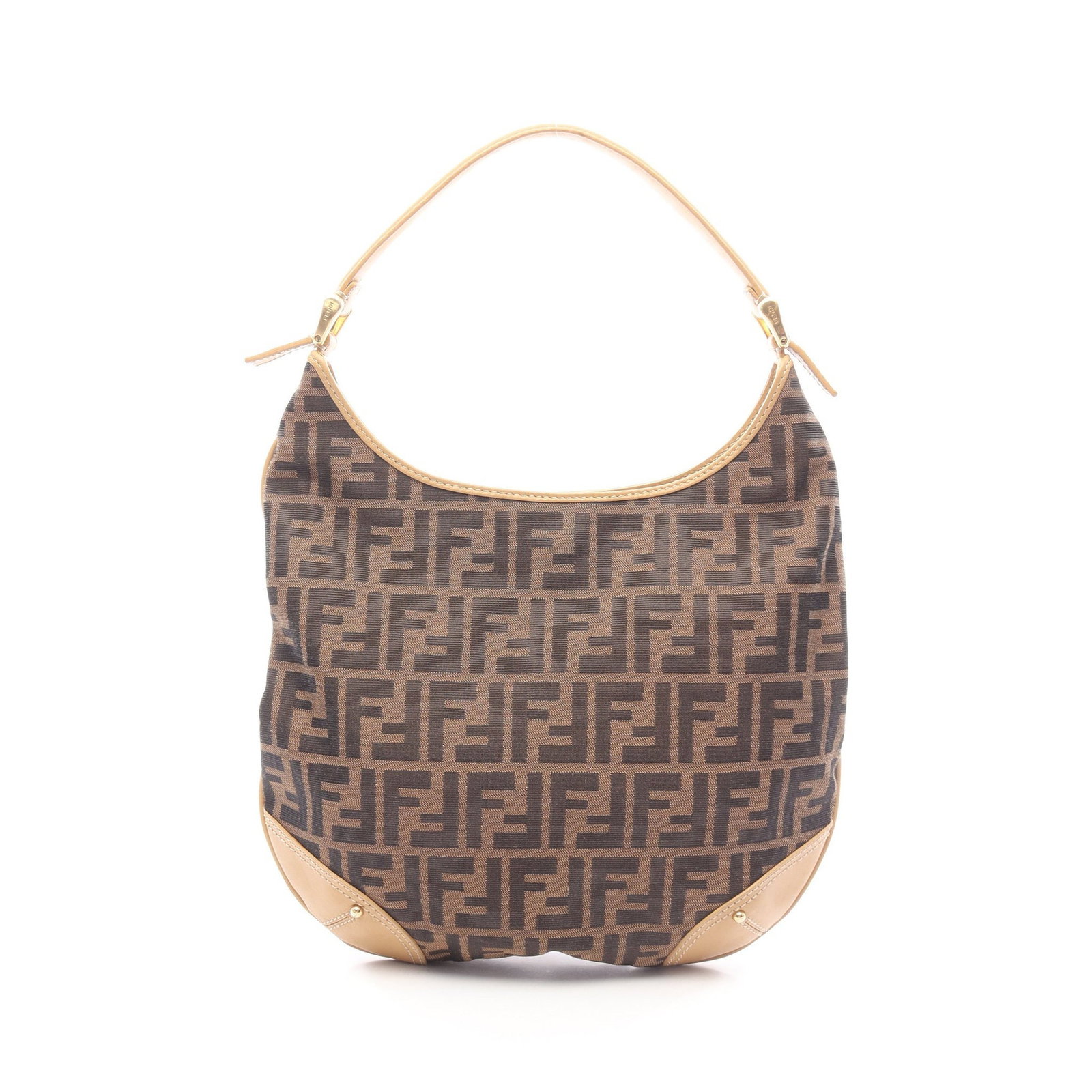 Fendi Zucca Hobo Brown Black Beige (1 of 12)