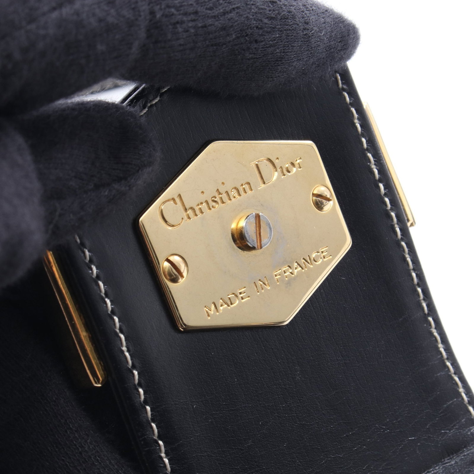 Dior Shoulder Bag Leather Black - 4