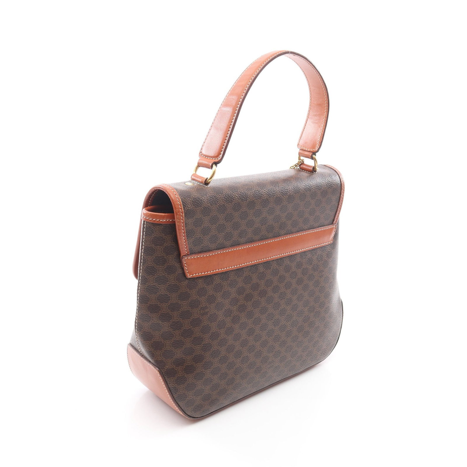 Celine Macadam Charm Handbag Brown - 2