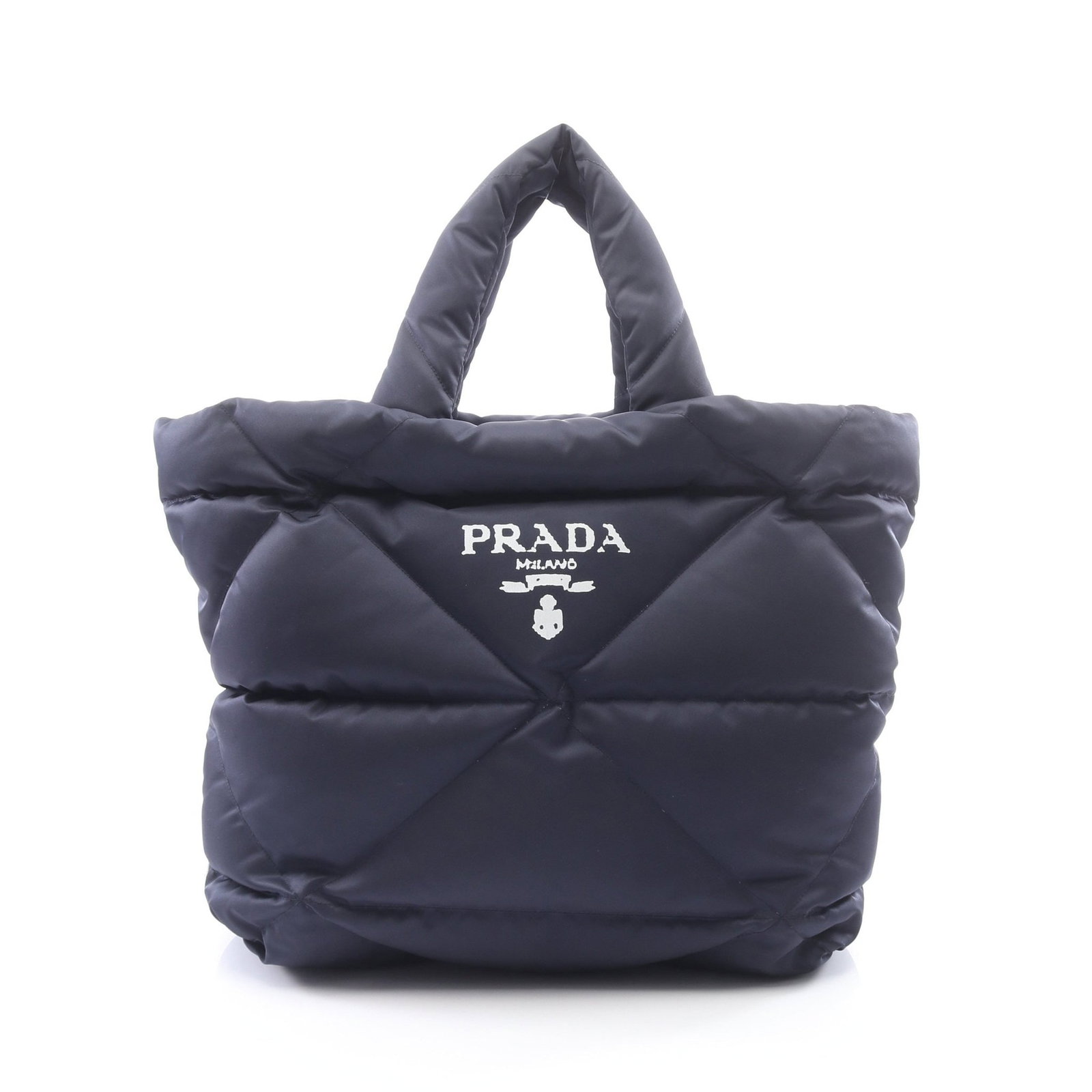 Prada Re-Nylon Tote Navy (1 of 9)