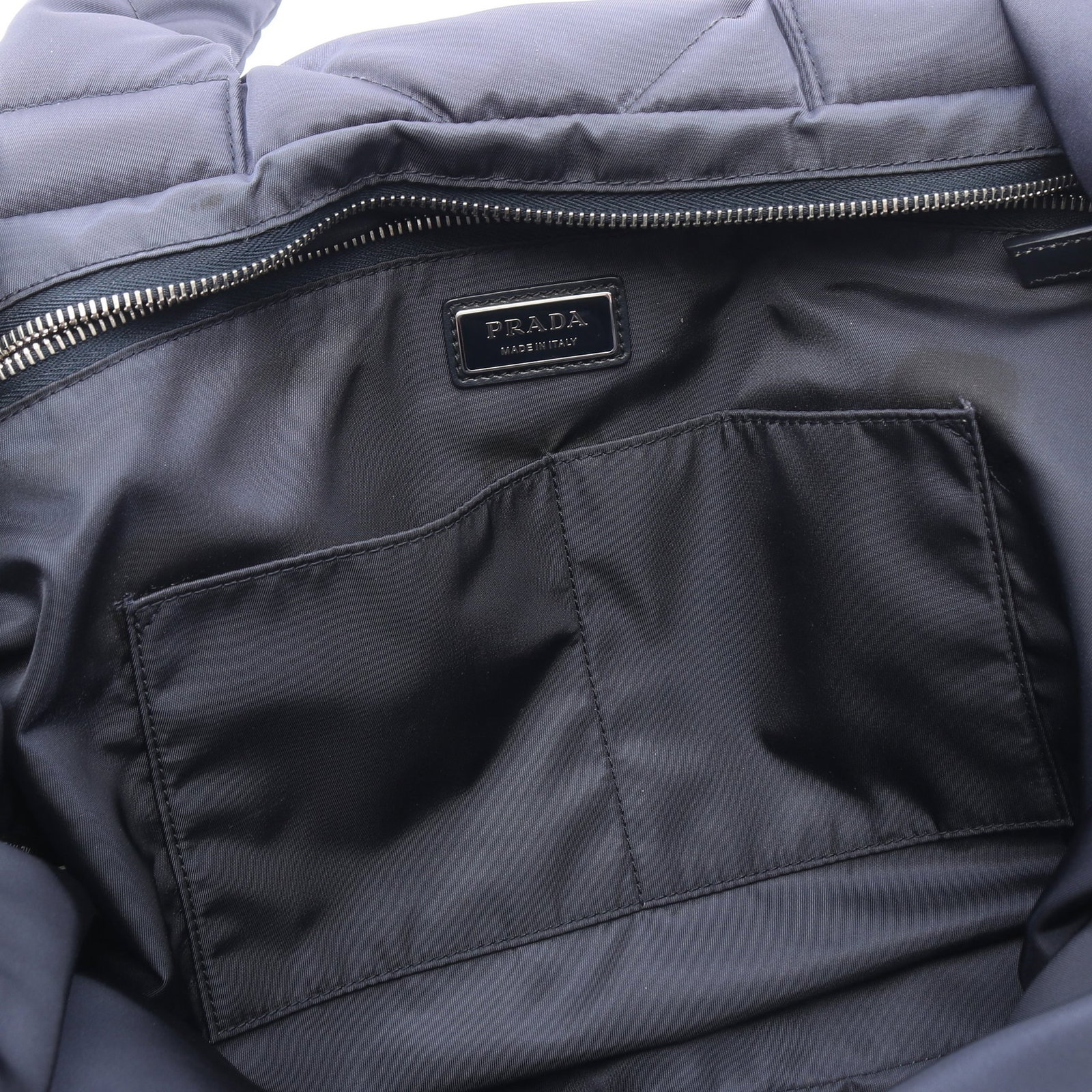 Prada Re-Nylon Tote Navy - 8