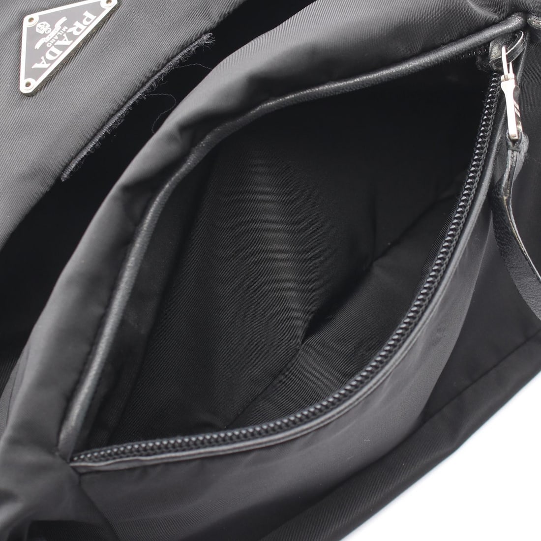Prada Triangle Logo Shoulder Nylon Black - 10