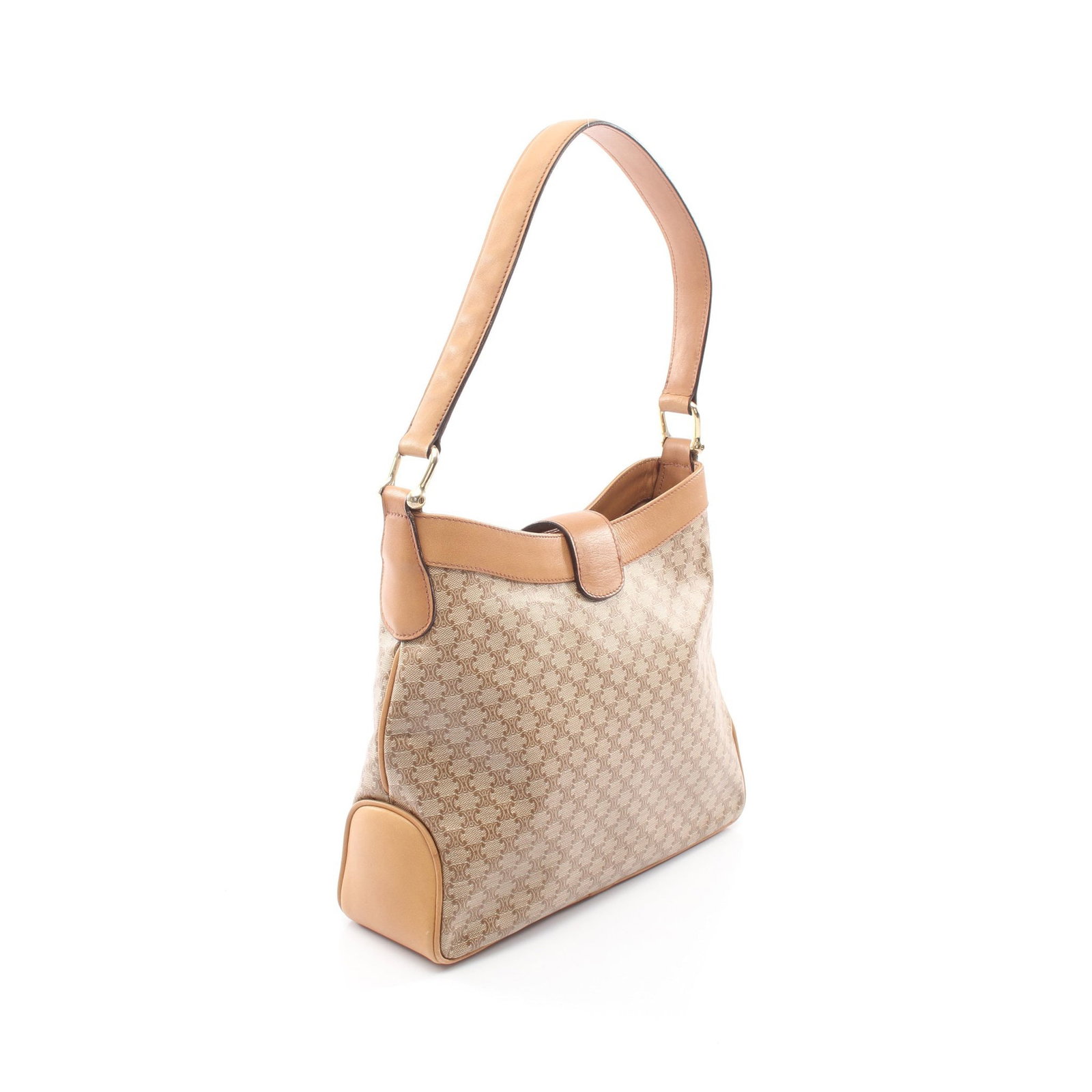 Celine Triomphe Hobo Beige Brown - 2