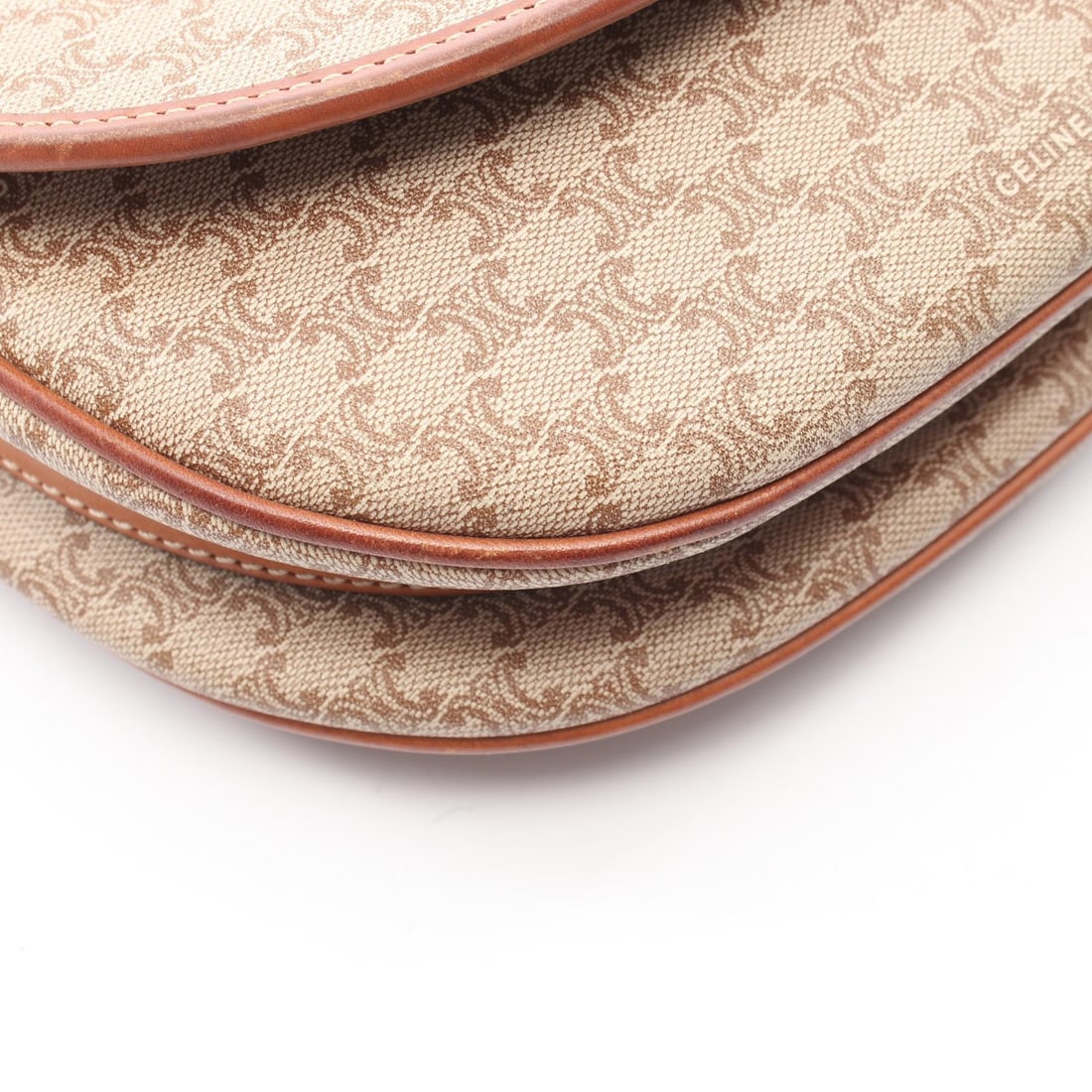 Celine Triomphe Shoulder Beige Brown - 5