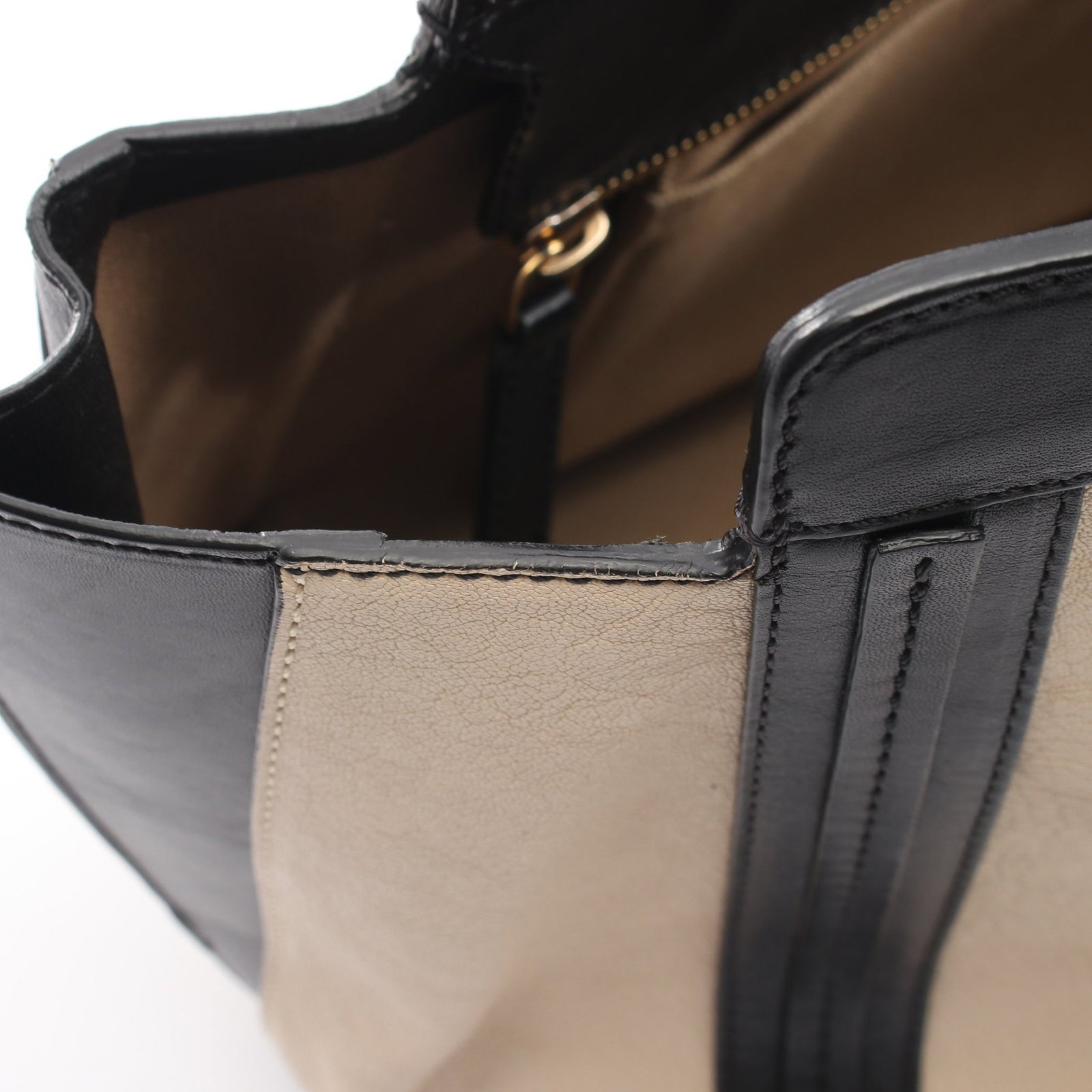 Chloe Allison Tote Beige Black - 8