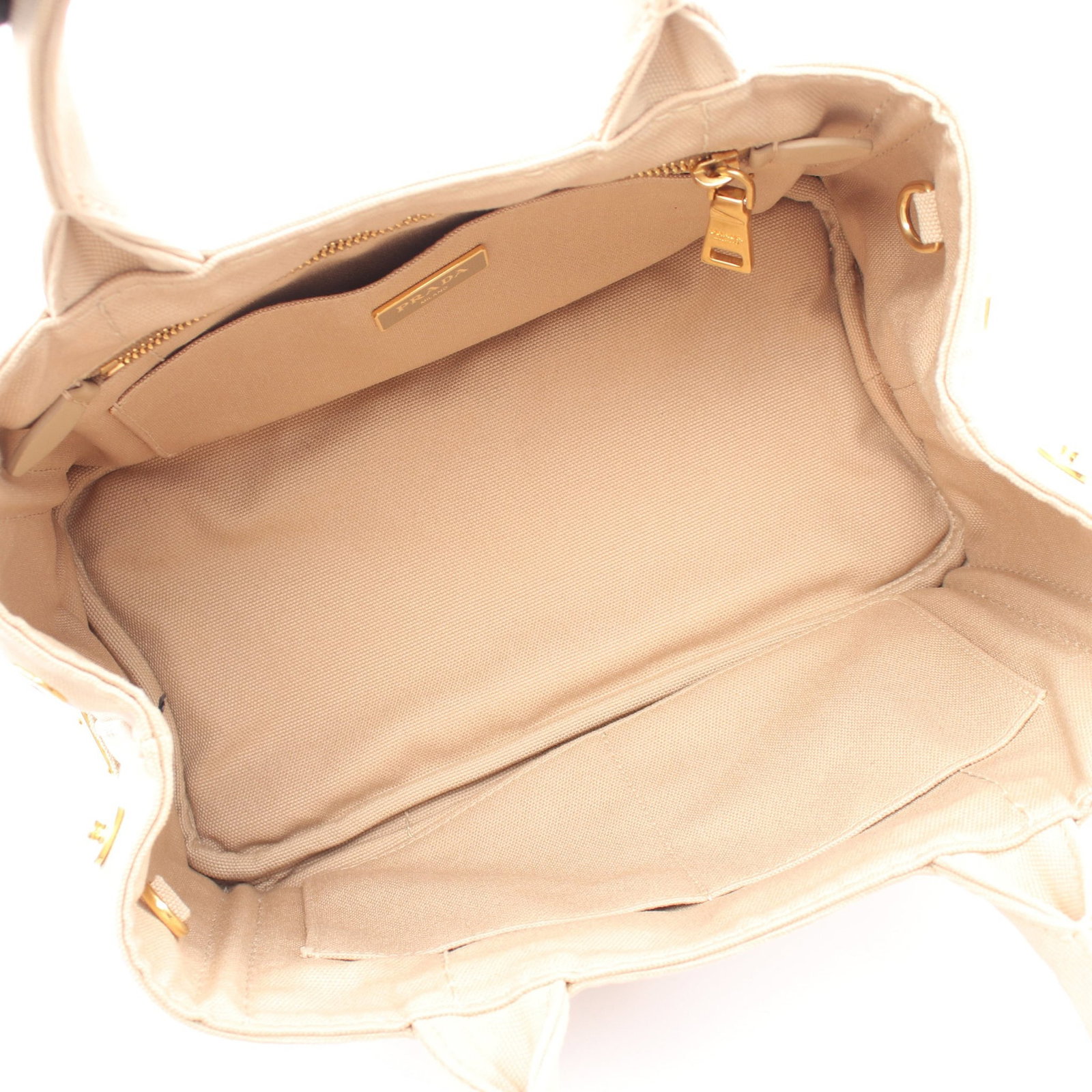 Prada Canapa 2Way Canvas Beige - 3