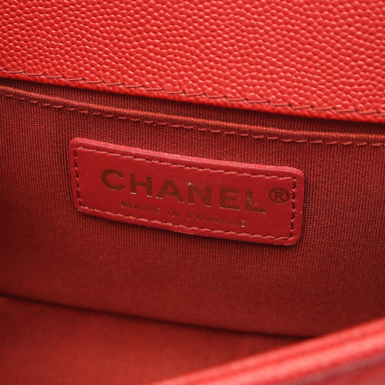 Chanel Boy Chevron Small Red - 4