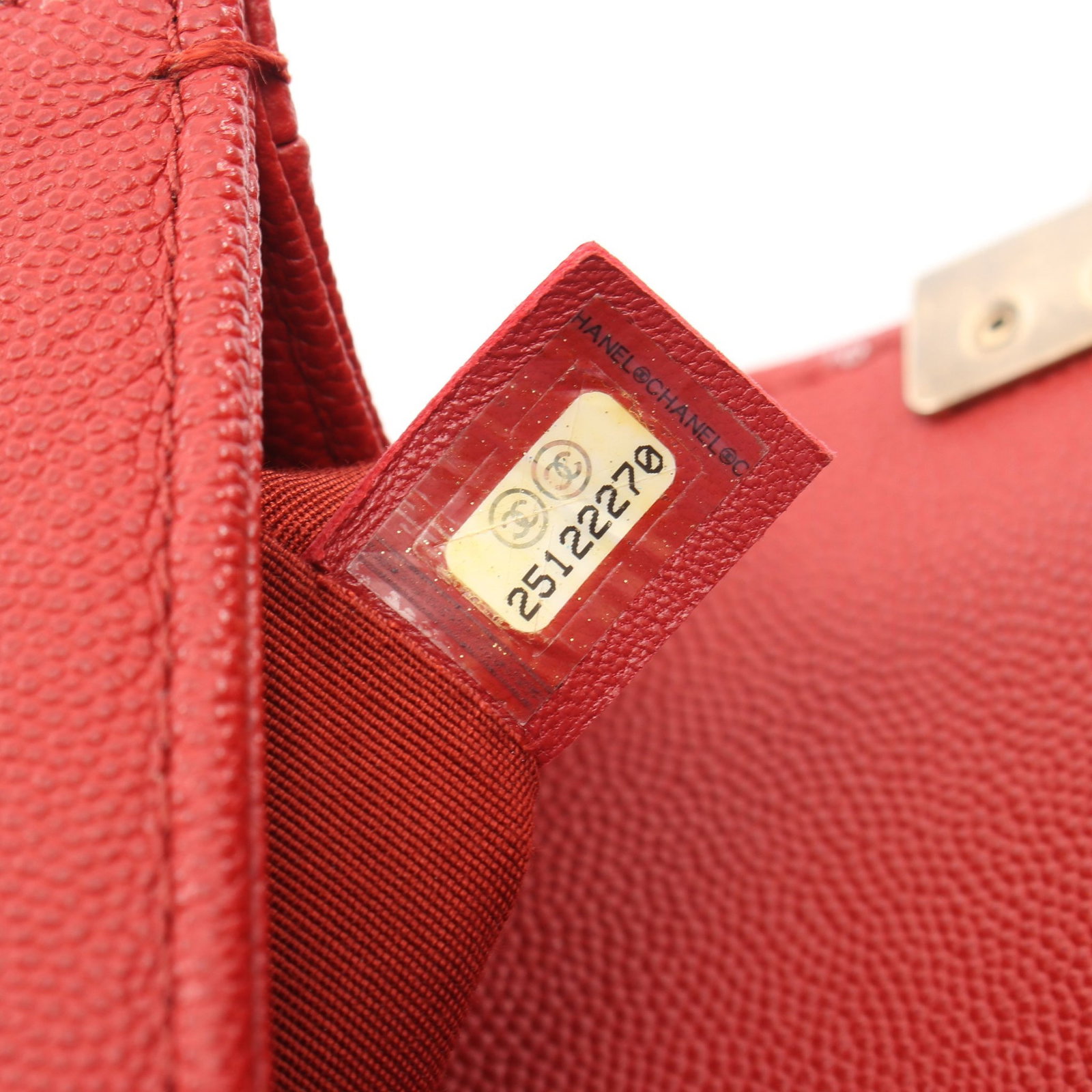 Chanel Boy Chevron Small Red - 5