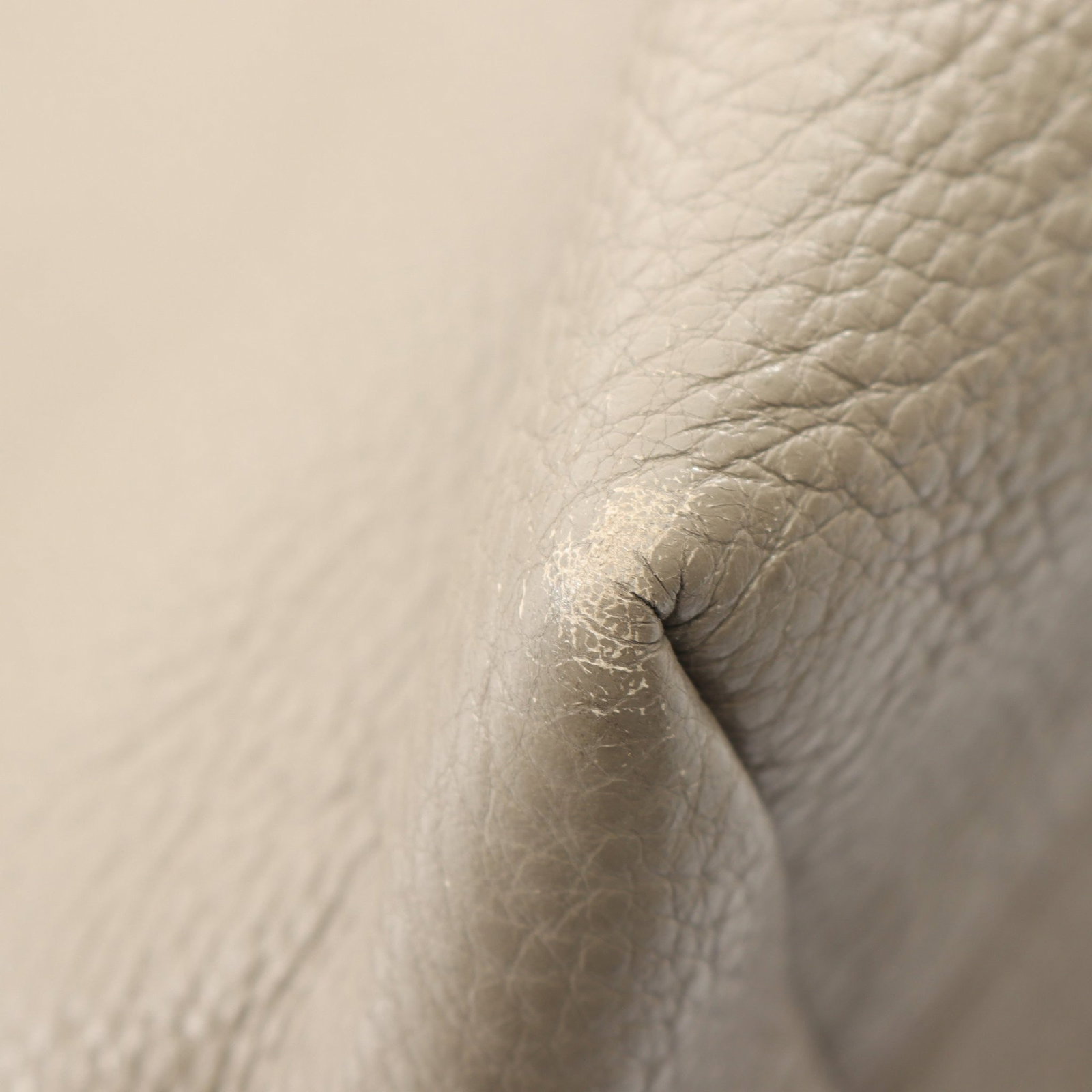 Prada Vitello Phenix Tote Gray Beige - 6