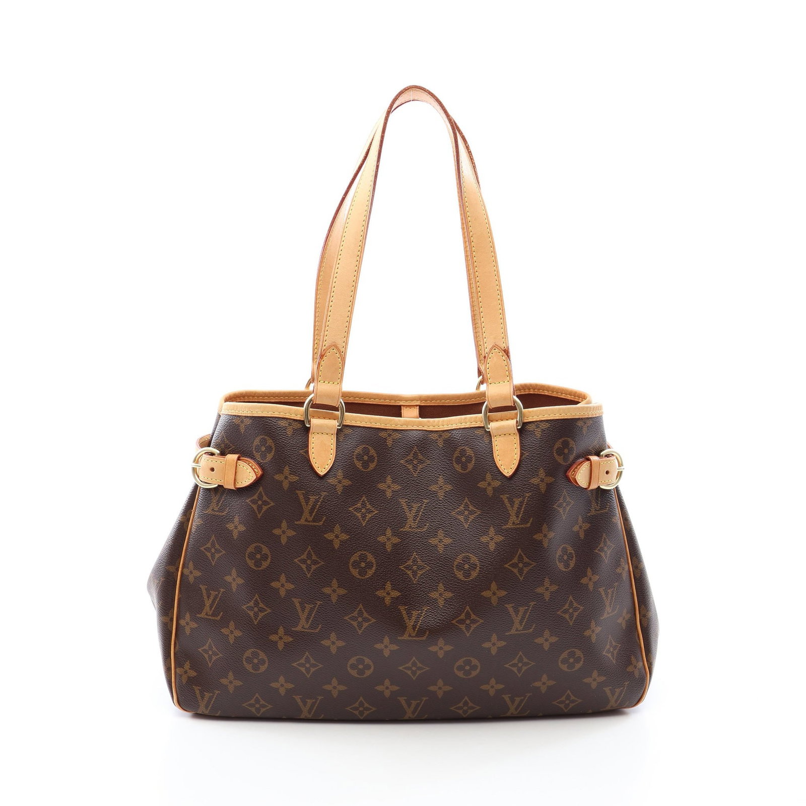 Louis Vuitton Batignolles Horizontal: Brown Monogram shoulder bag in PVC and leather, model M51154. Product no.: SD0075. Size: H25 x W32-37 x D13 cm; strap 55 cm, max drop 22 cm.