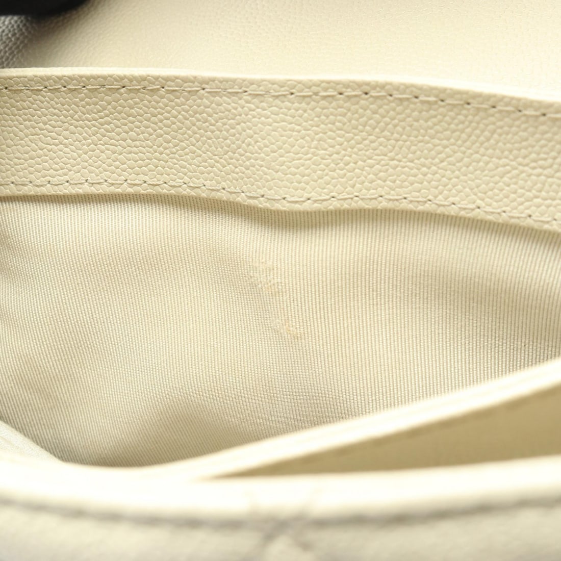 Chanel Small Flap Chain Caviar Ivory - 11