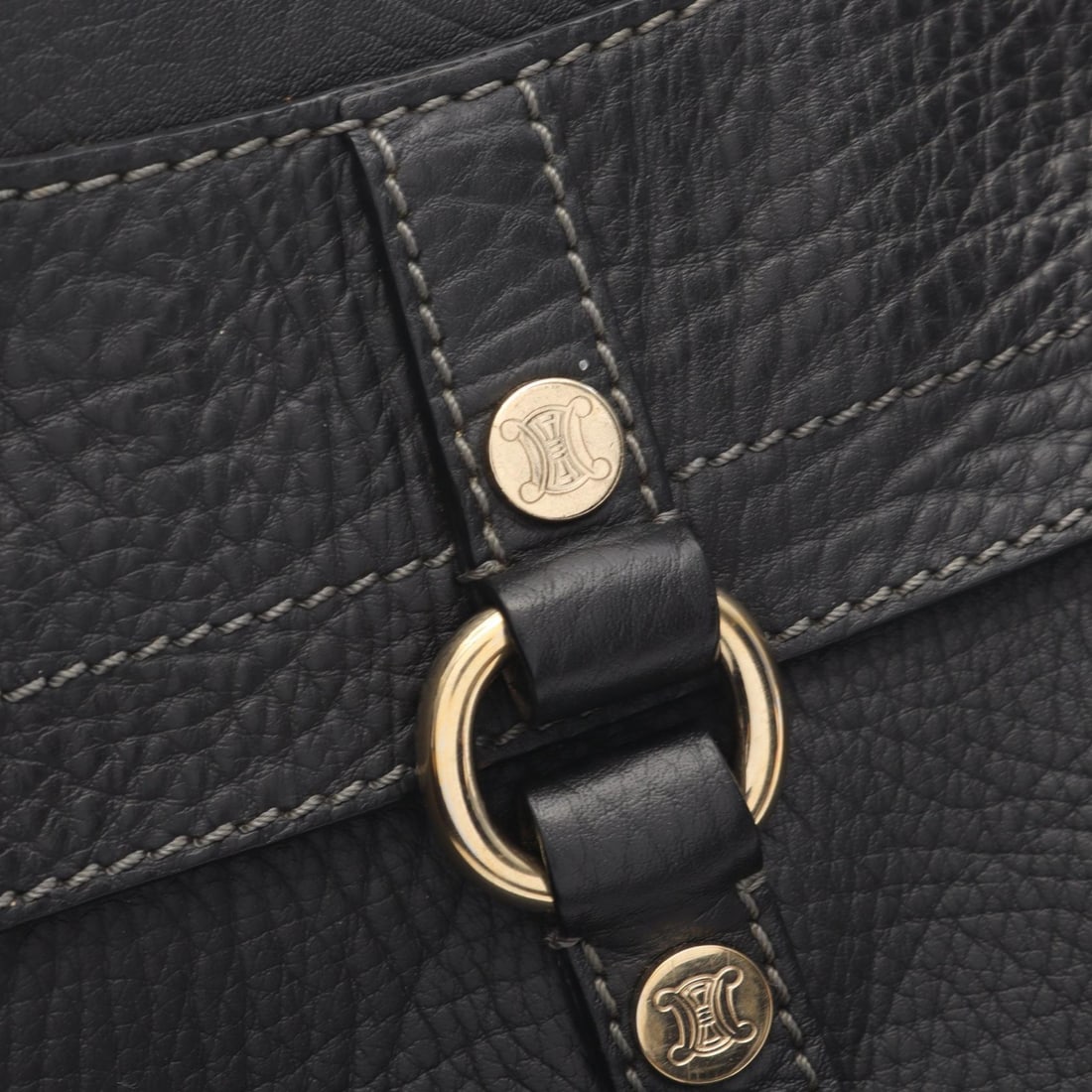 Celine Boogie Bag Leather Black - 10