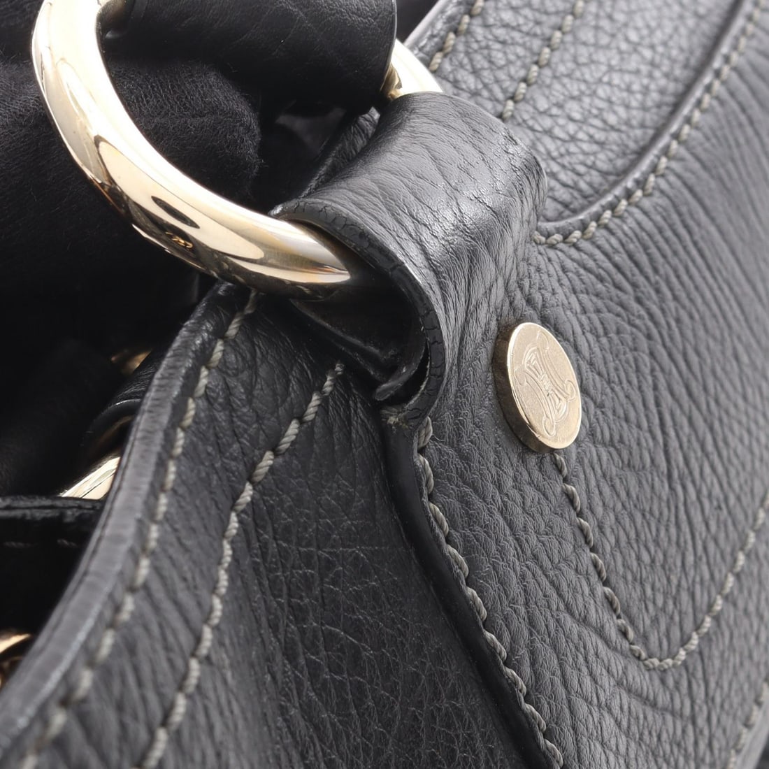 Celine Boogie Bag Leather Black - 6